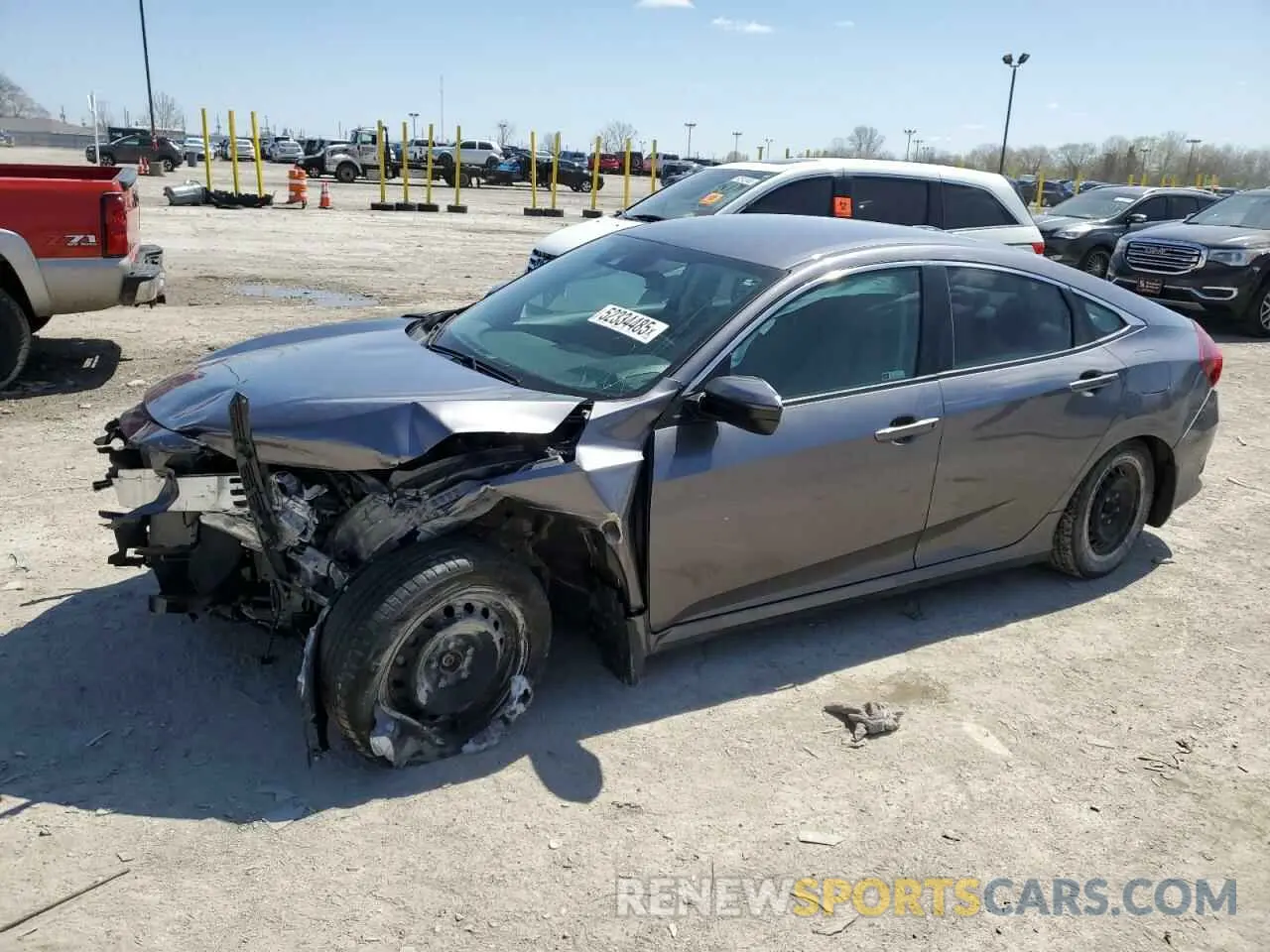 1 Photograph of a damaged car 19XFC2F66KE012771 HONDA CIVIC 2019