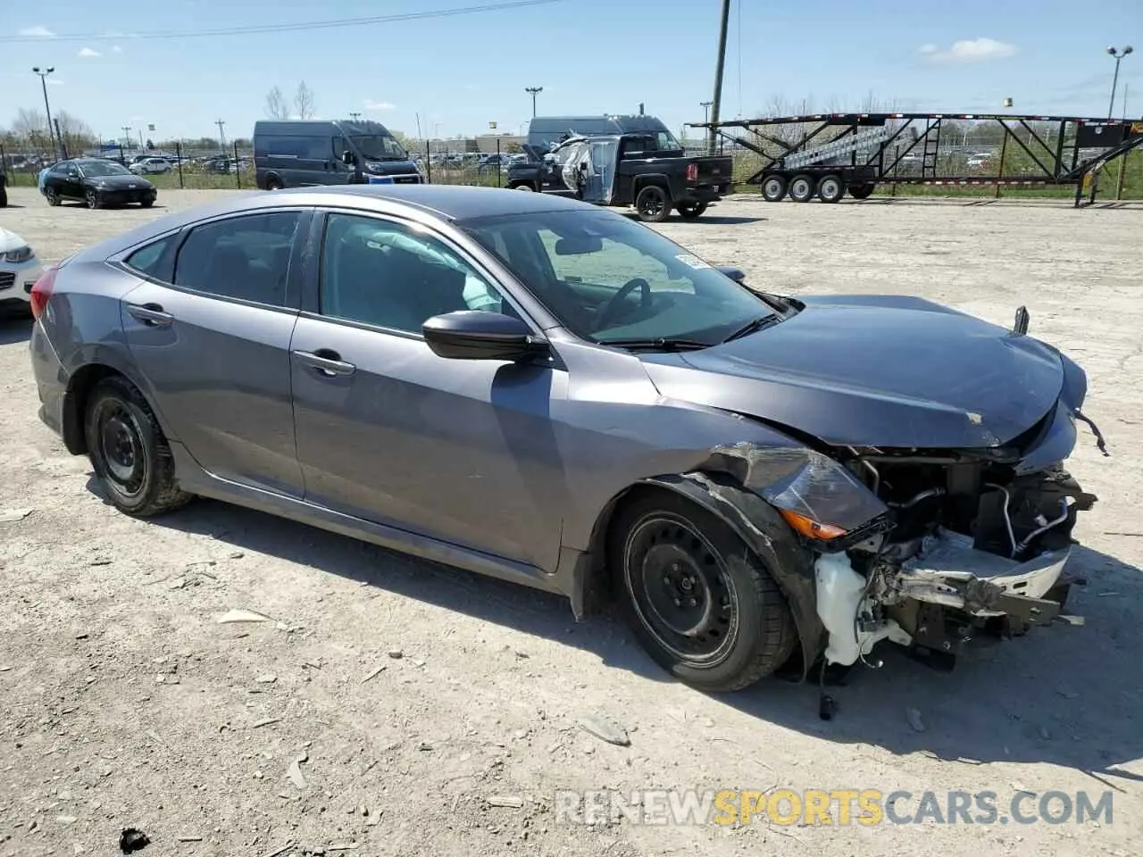 4 Photograph of a damaged car 19XFC2F66KE012771 HONDA CIVIC 2019