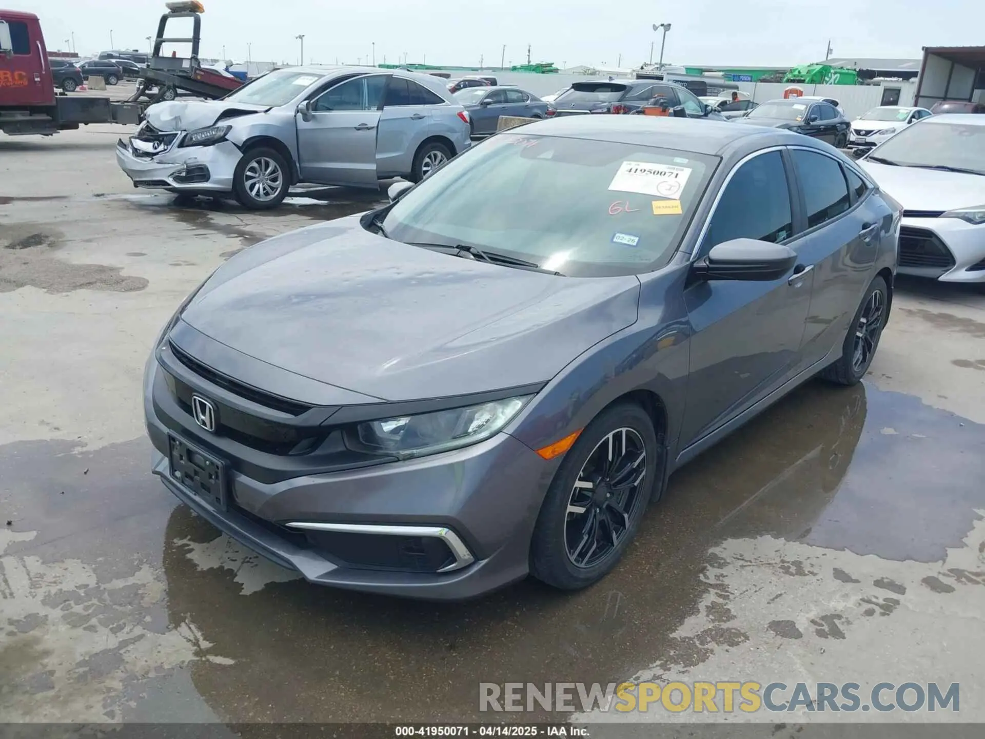 2 Photograph of a damaged car 19XFC2F66KE020594 HONDA CIVIC 2019