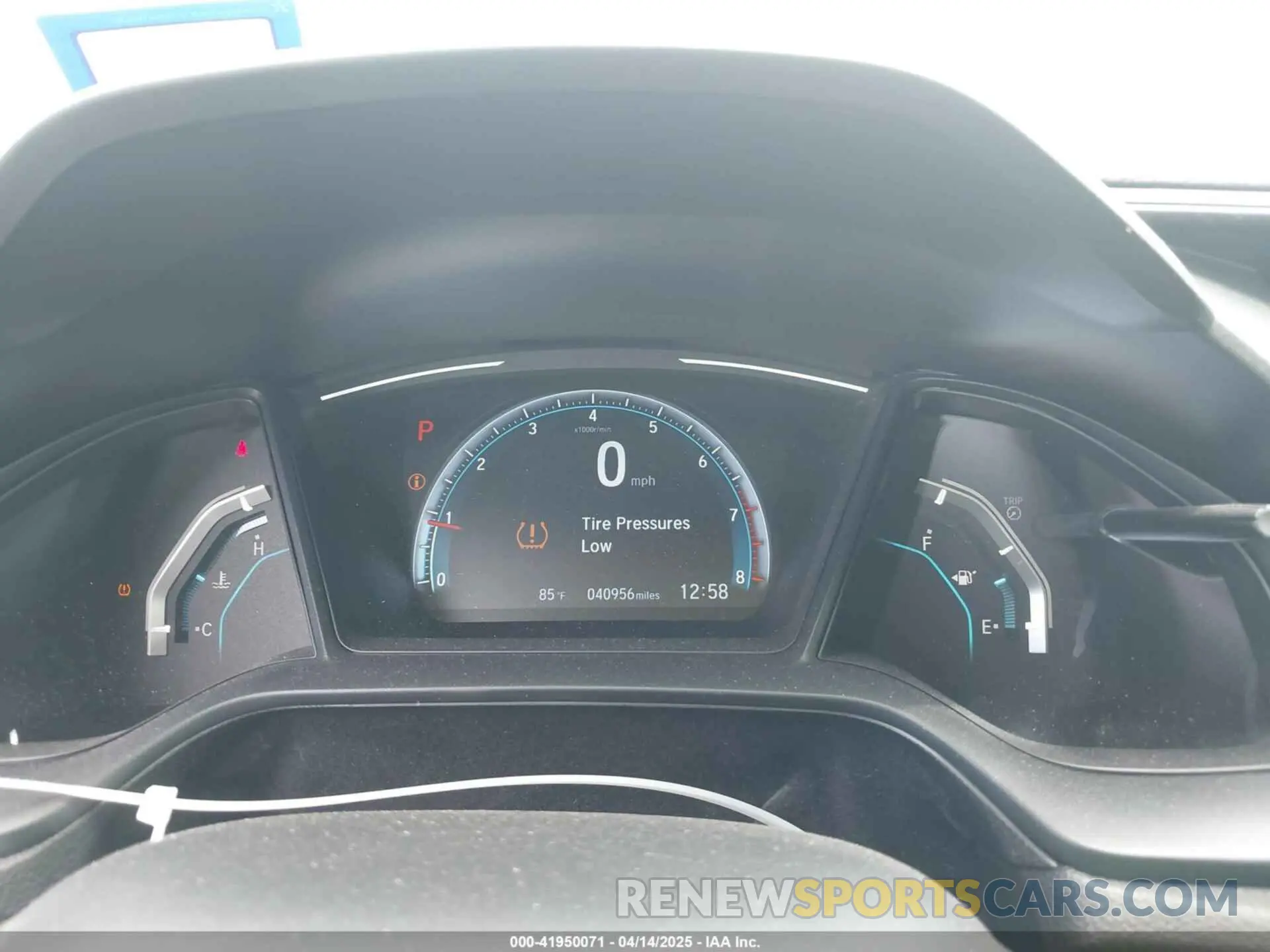 7 Photograph of a damaged car 19XFC2F66KE020594 HONDA CIVIC 2019