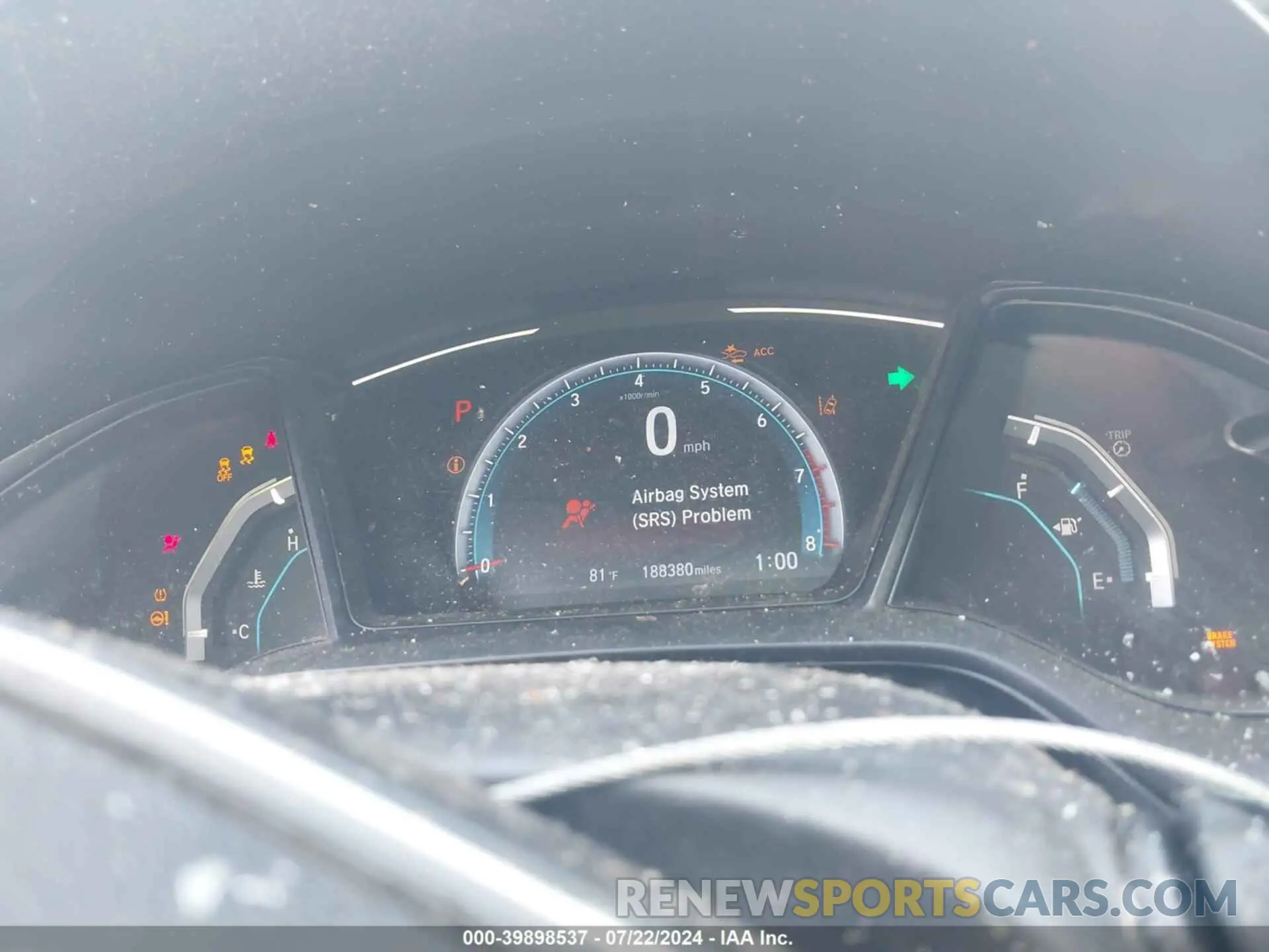 7 Photograph of a damaged car 19XFC2F66KE028596 HONDA CIVIC 2019