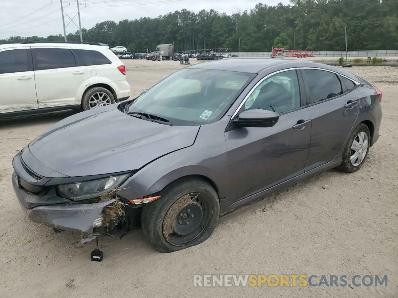 1 Photograph of a damaged car 19XFC2F66KE031062 HONDA CIVIC 2019