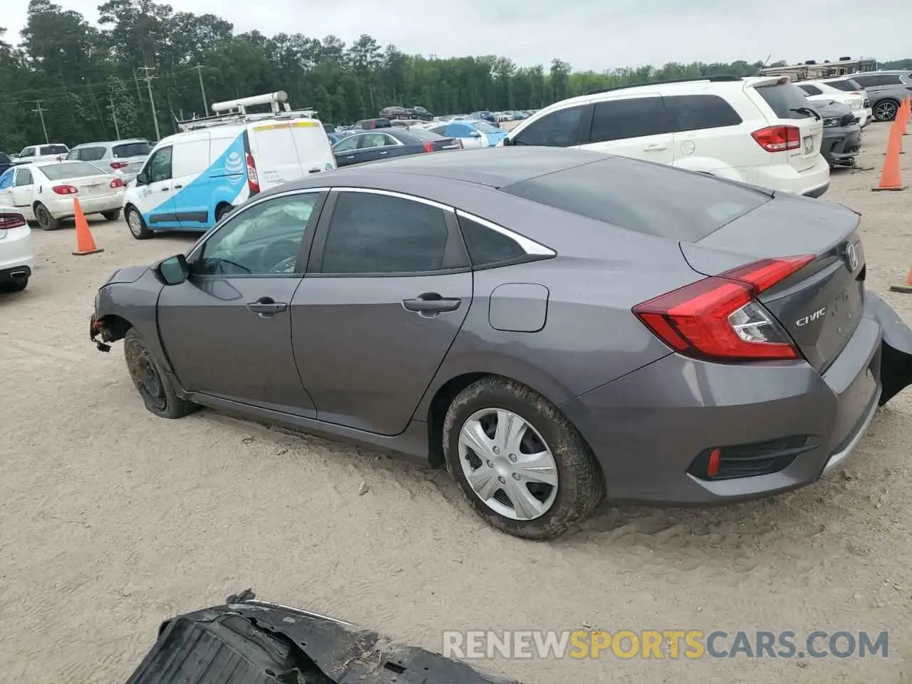 2 Photograph of a damaged car 19XFC2F66KE031062 HONDA CIVIC 2019