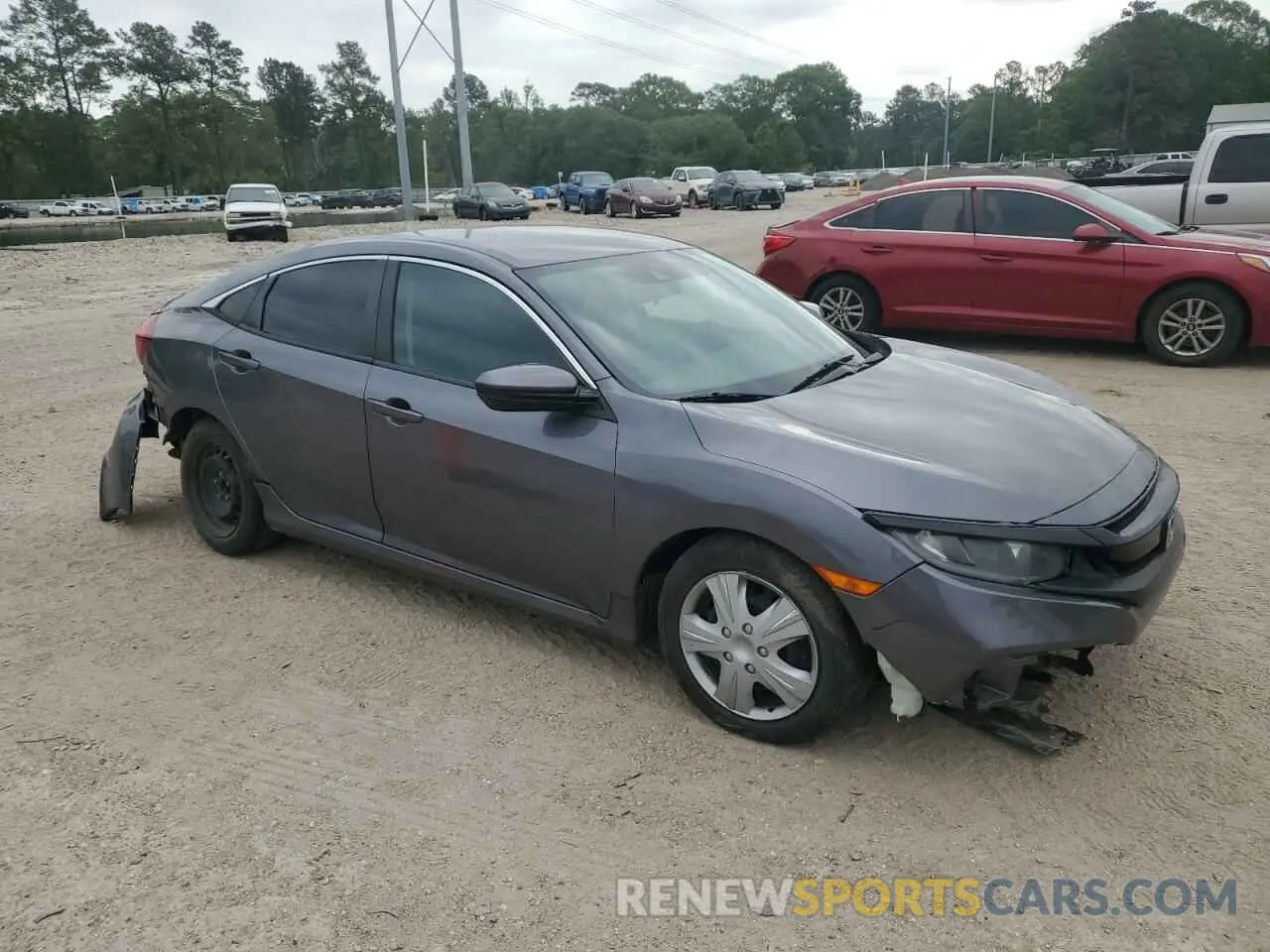 4 Photograph of a damaged car 19XFC2F66KE031062 HONDA CIVIC 2019