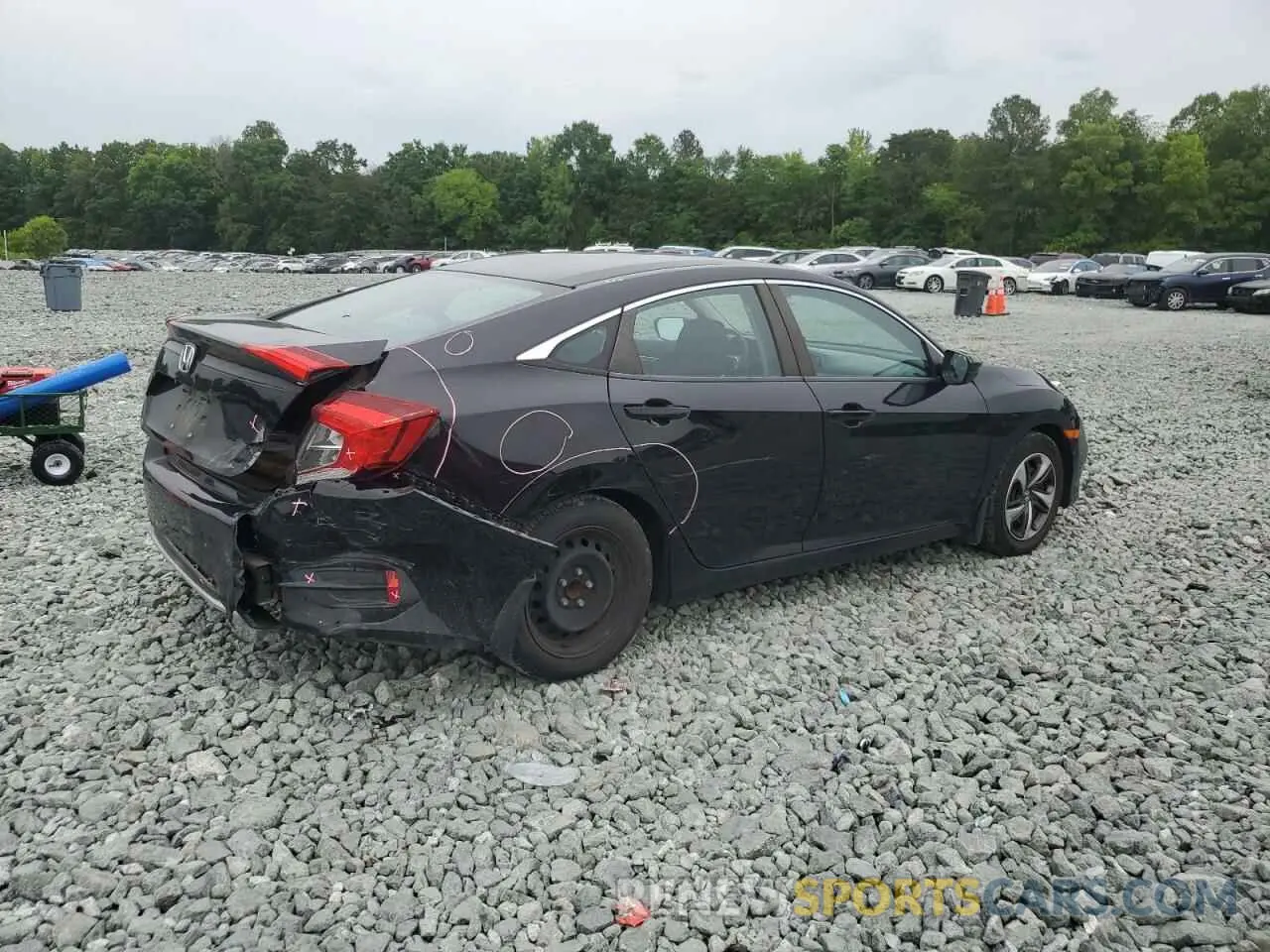 3 Photograph of a damaged car 19XFC2F66KE035578 HONDA CIVIC 2019