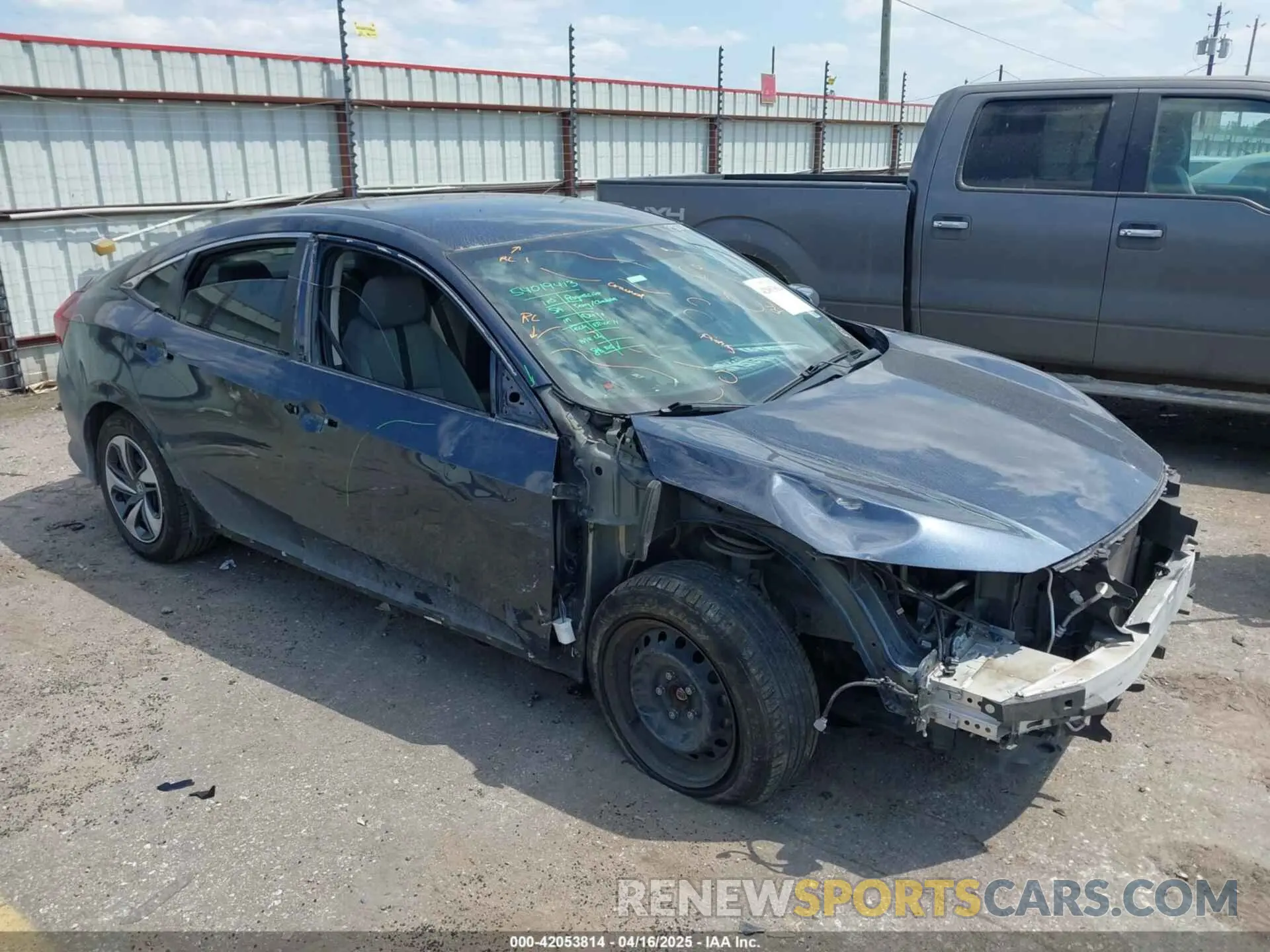 1 Photograph of a damaged car 19XFC2F66KE038559 HONDA CIVIC 2019