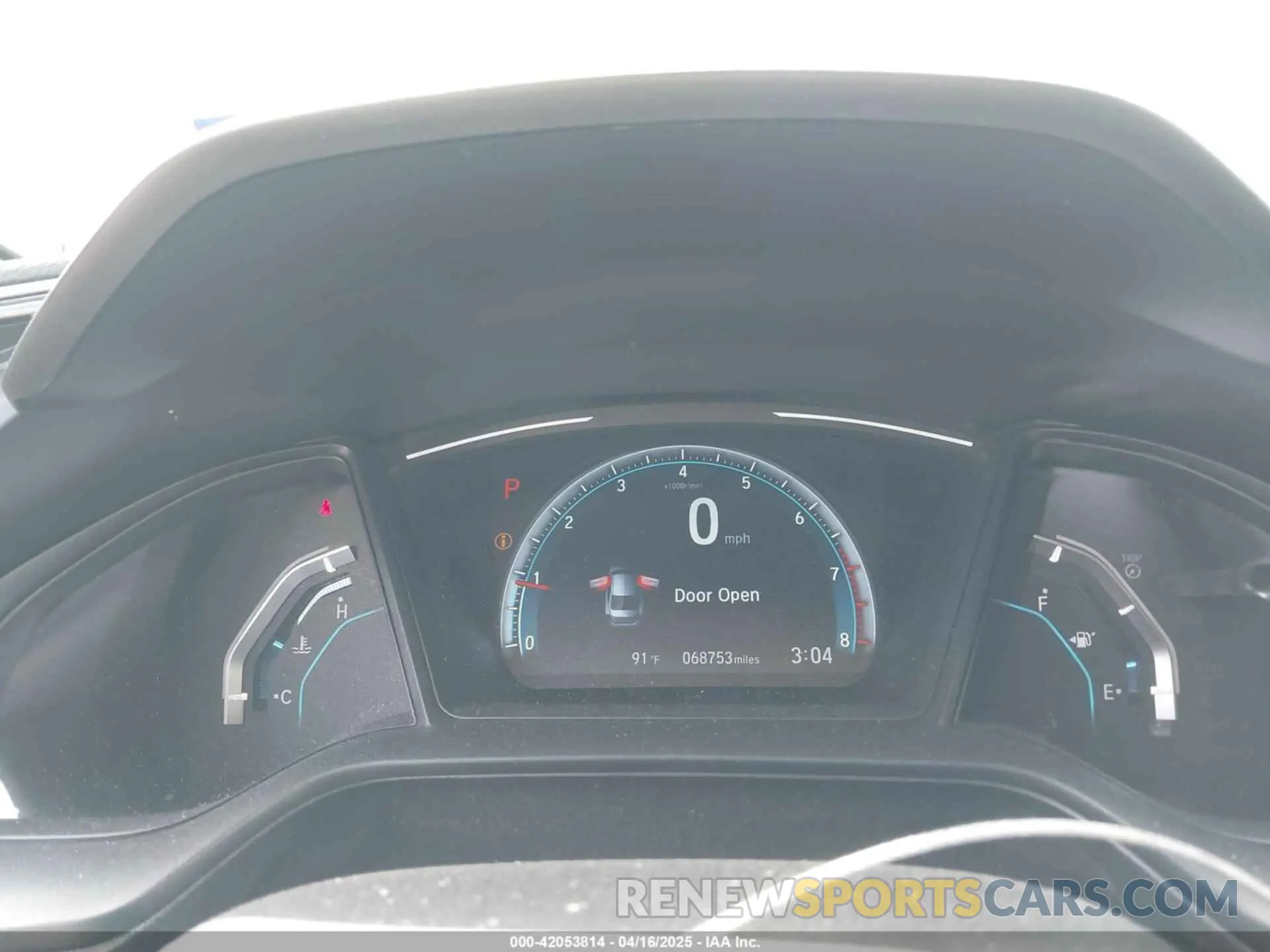 15 Photograph of a damaged car 19XFC2F66KE038559 HONDA CIVIC 2019
