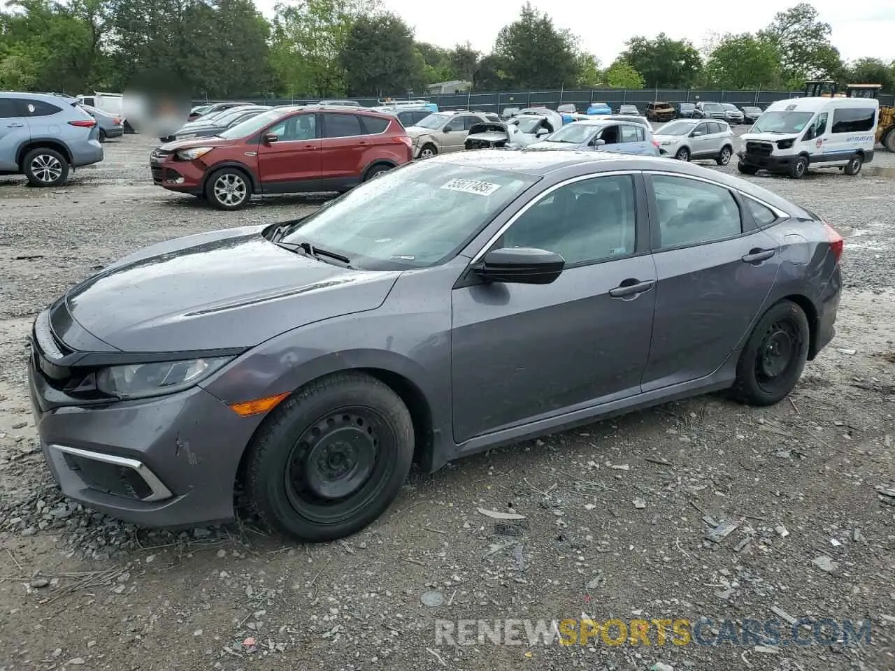 1 Photograph of a damaged car 19XFC2F66KE038917 HONDA CIVIC 2019