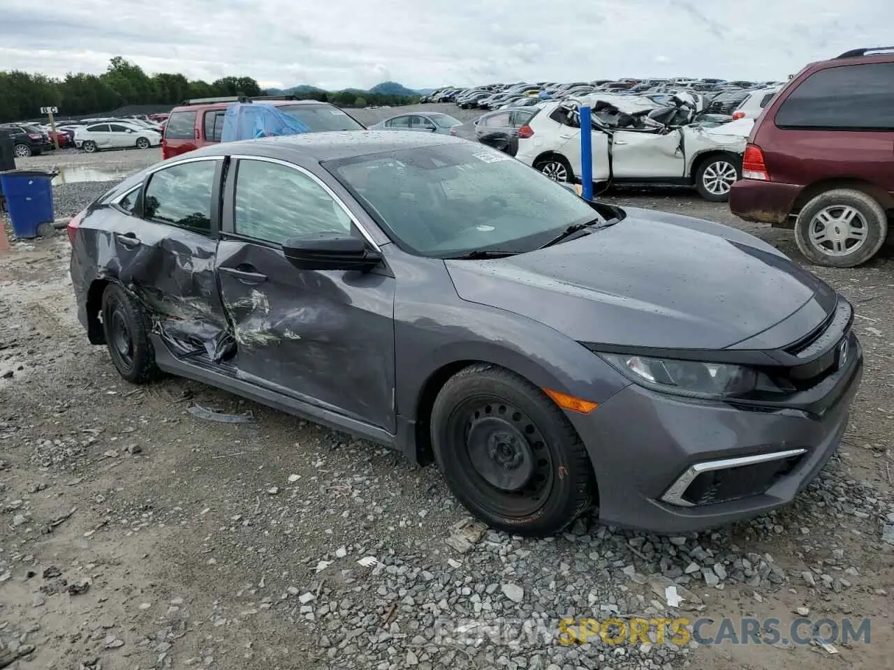 4 Photograph of a damaged car 19XFC2F66KE038917 HONDA CIVIC 2019