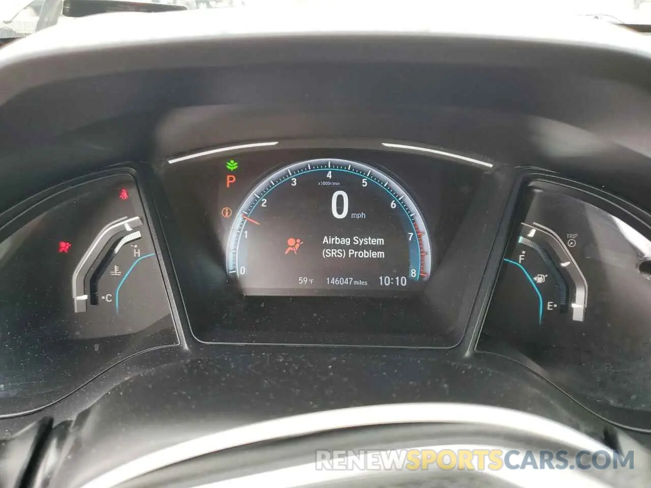 9 Photograph of a damaged car 19XFC2F66KE038917 HONDA CIVIC 2019