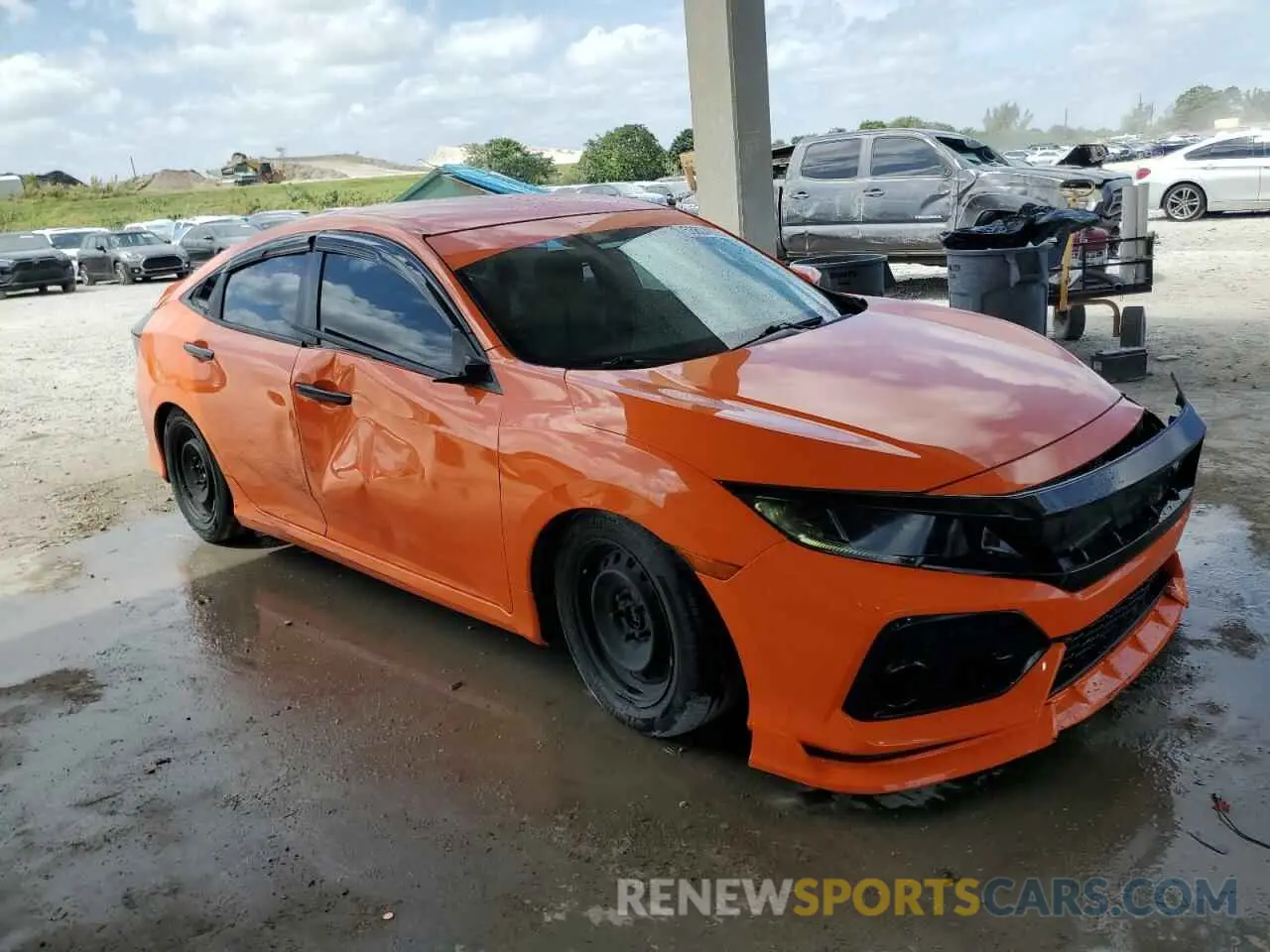 4 Photograph of a damaged car 19XFC2F66KE039629 HONDA CIVIC 2019
