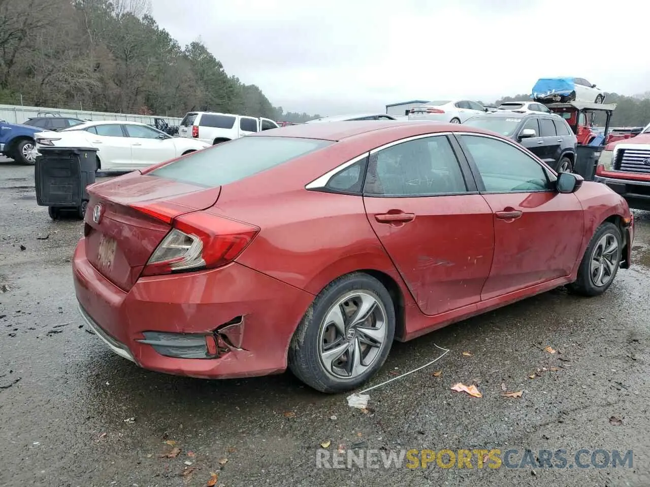 3 Photograph of a damaged car 19XFC2F66KE041011 HONDA CIVIC 2019