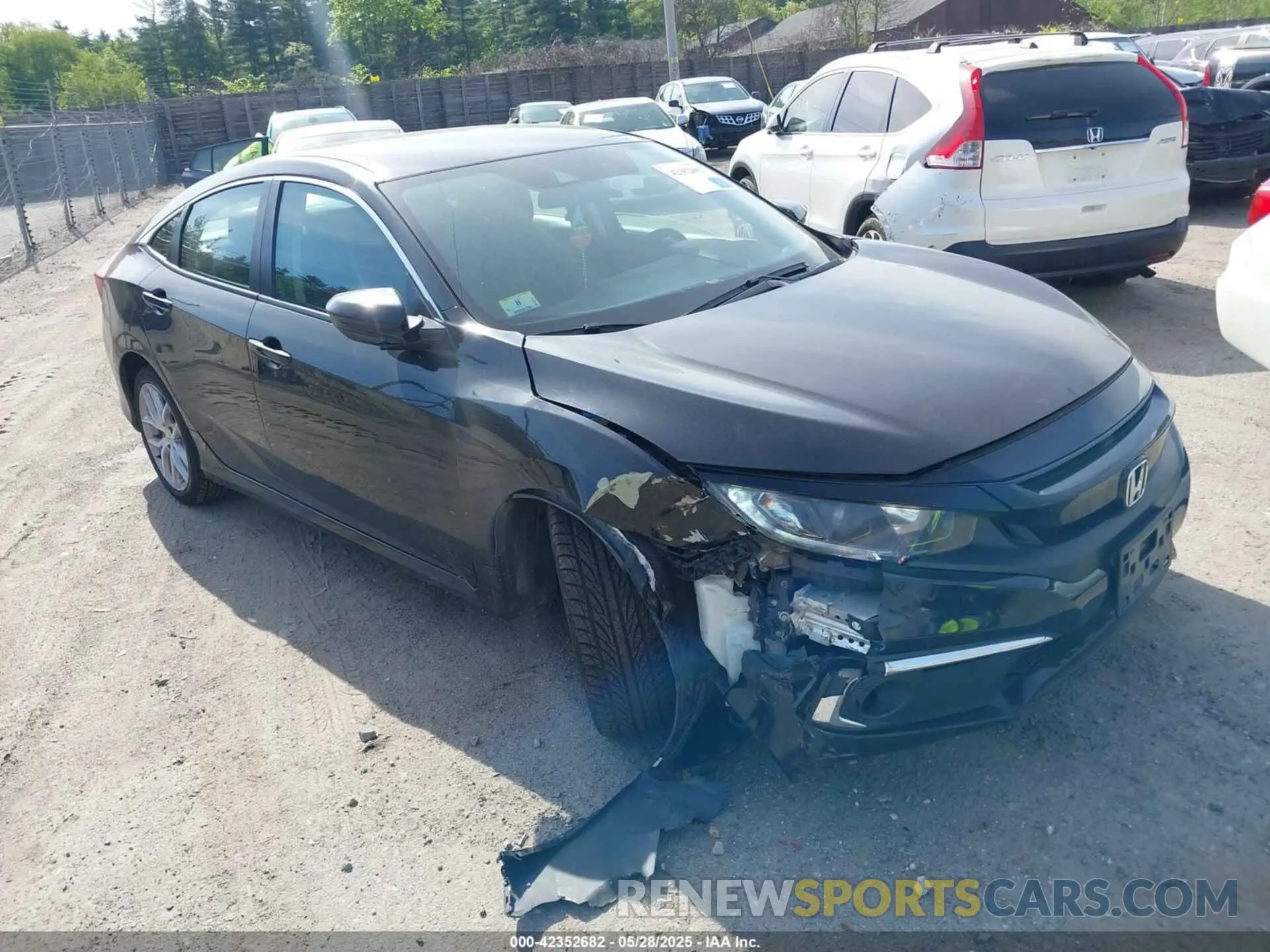 1 Photograph of a damaged car 19XFC2F66KE202263 HONDA CIVIC 2019