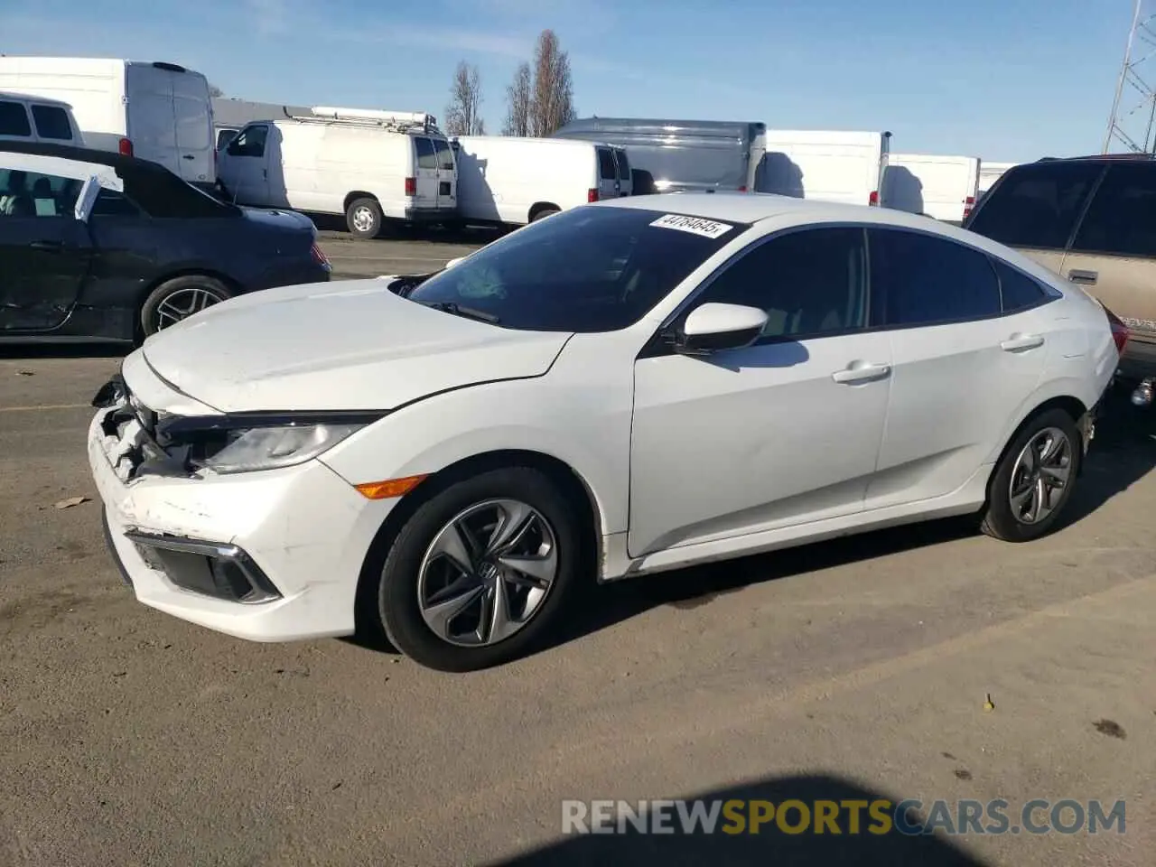 1 Photograph of a damaged car 19XFC2F66KE205213 HONDA CIVIC 2019