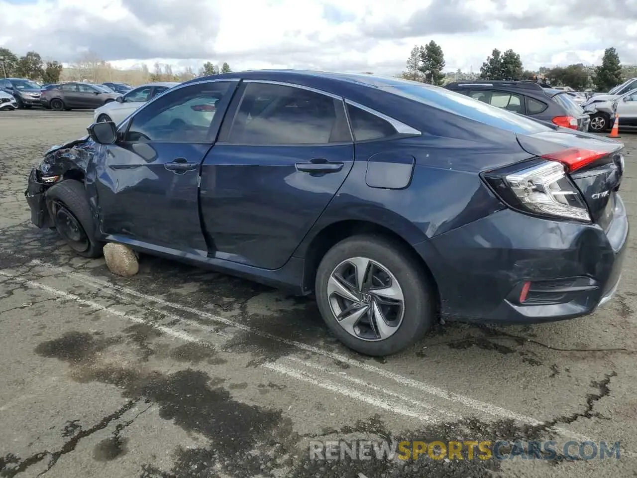 2 Photograph of a damaged car 19XFC2F66KE207835 HONDA CIVIC 2019