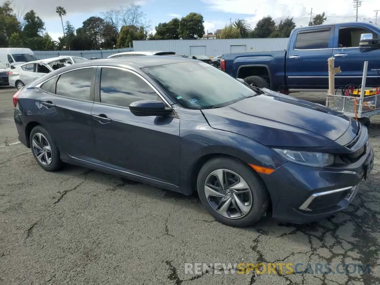 4 Photograph of a damaged car 19XFC2F66KE207835 HONDA CIVIC 2019