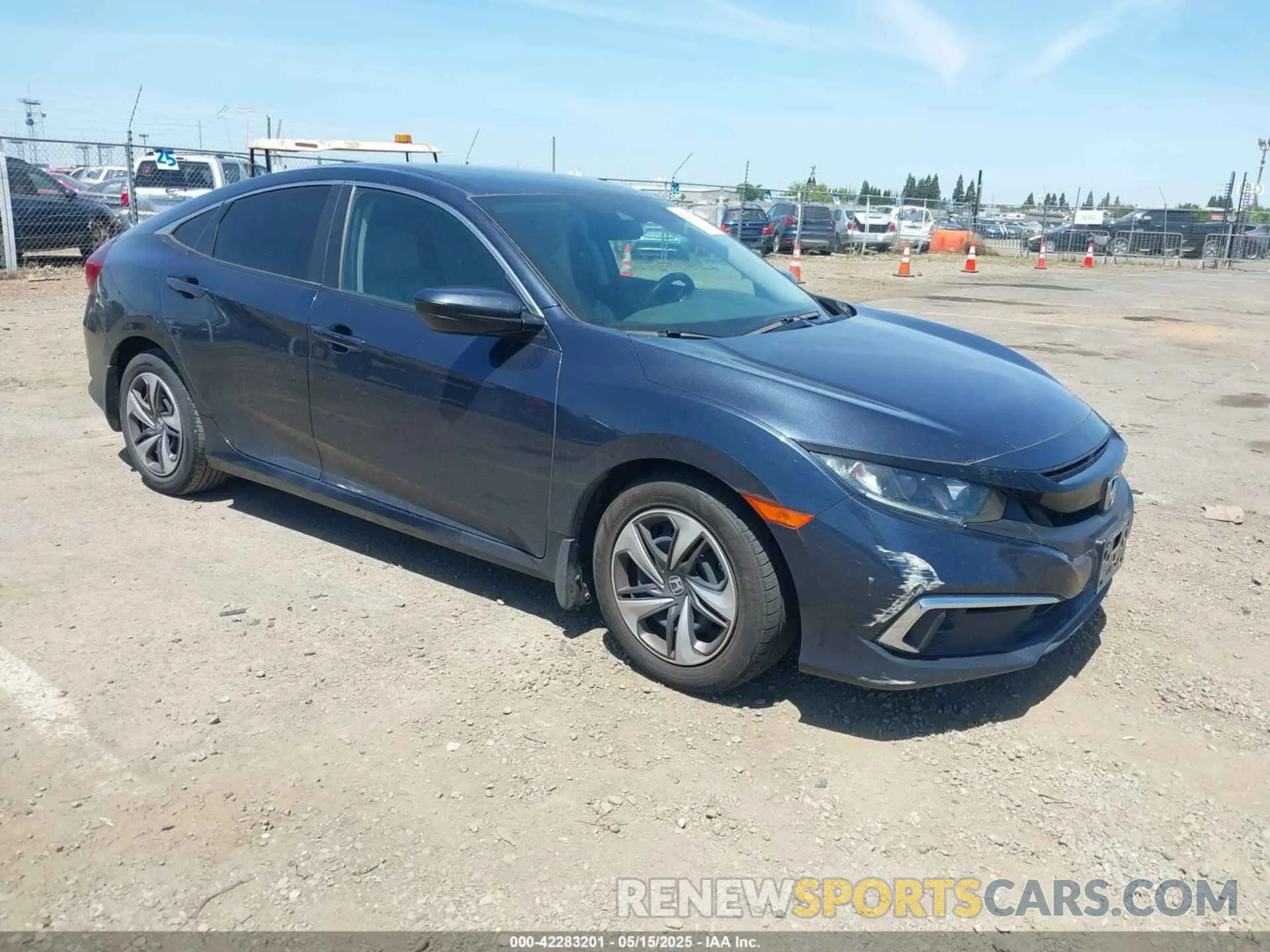 1 Photograph of a damaged car 19XFC2F66KE209682 HONDA CIVIC 2019