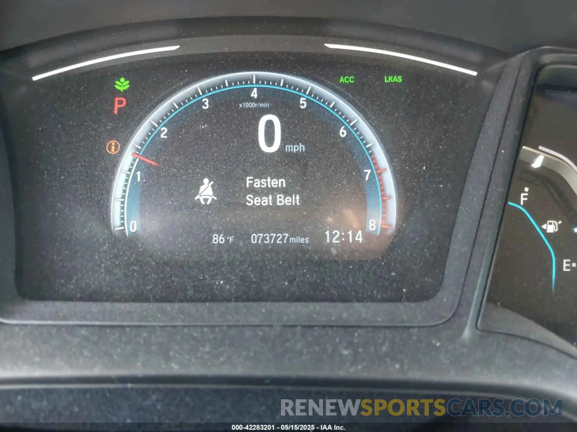 15 Photograph of a damaged car 19XFC2F66KE209682 HONDA CIVIC 2019