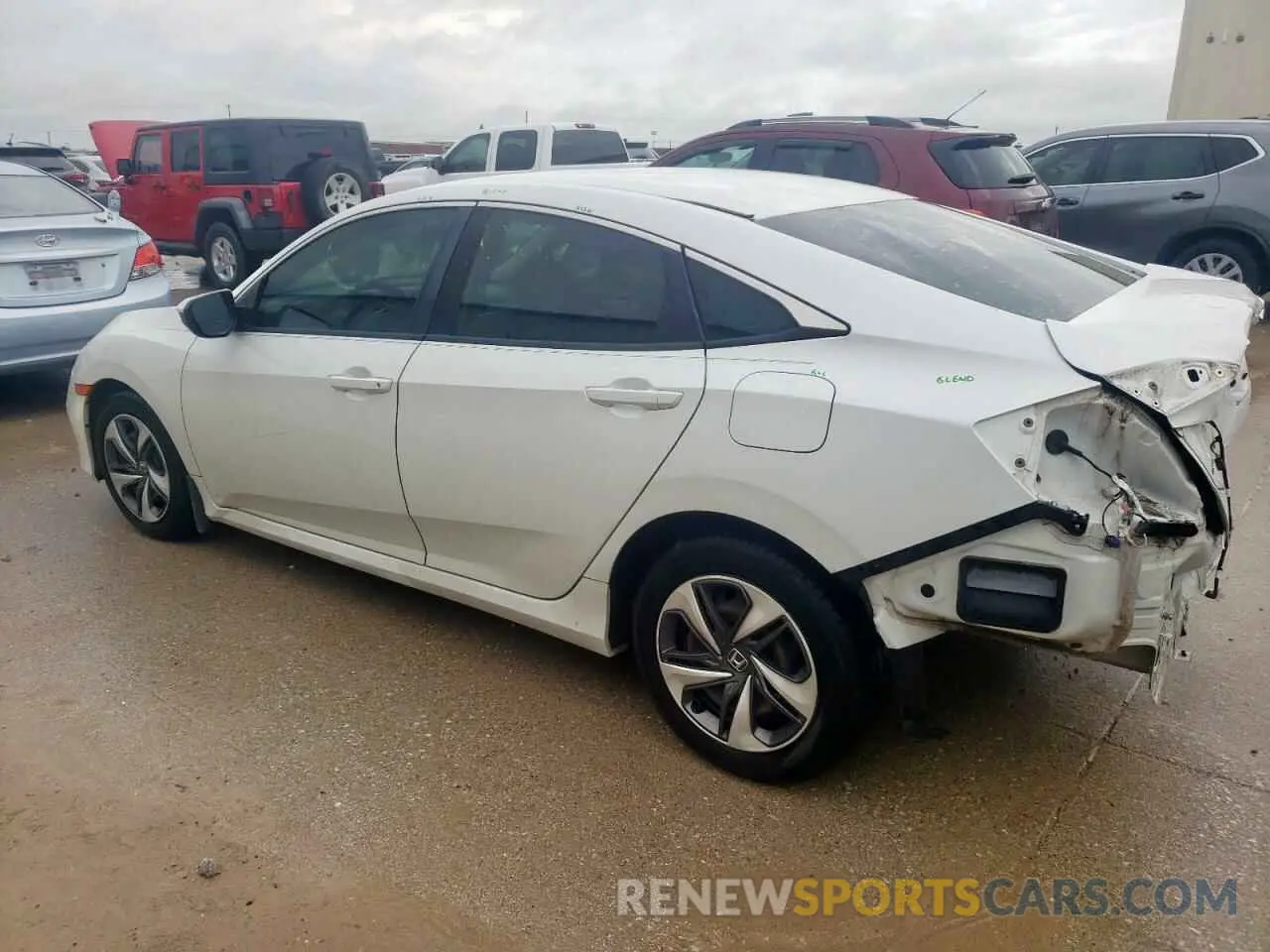 2 Photograph of a damaged car 19XFC2F67KE003349 HONDA CIVIC 2019