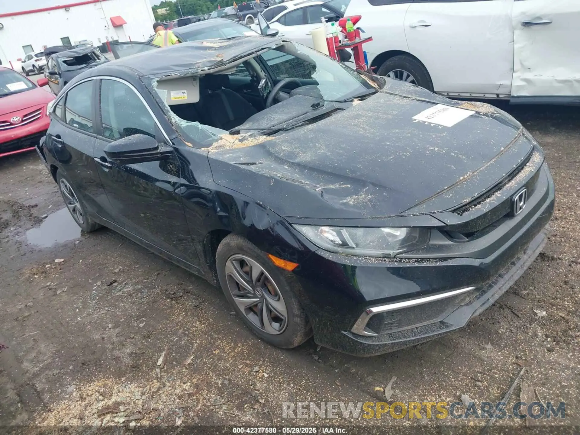 1 Photograph of a damaged car 19XFC2F67KE011063 HONDA CIVIC 2019
