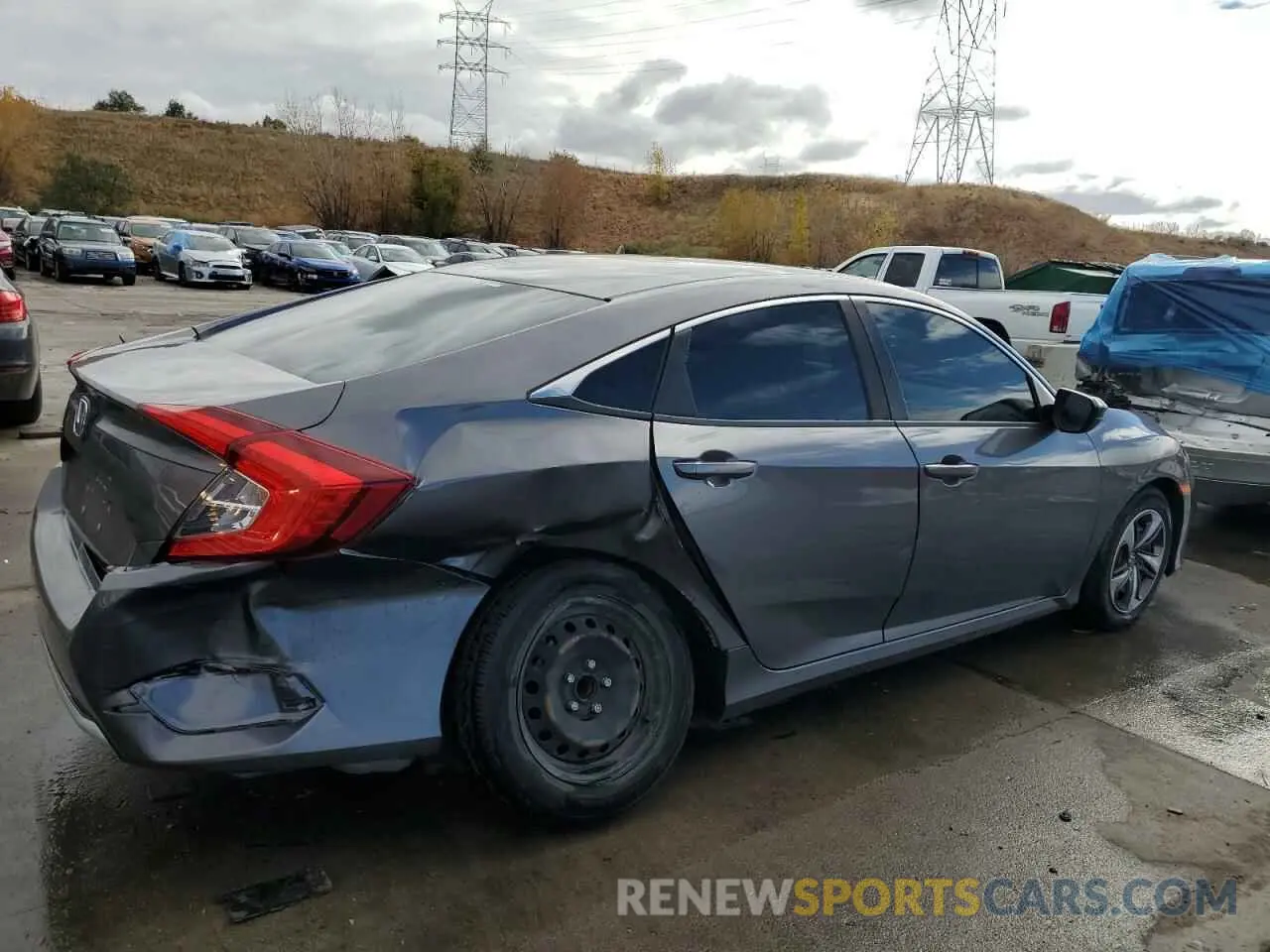 3 Photograph of a damaged car 19XFC2F67KE011709 HONDA CIVIC 2019