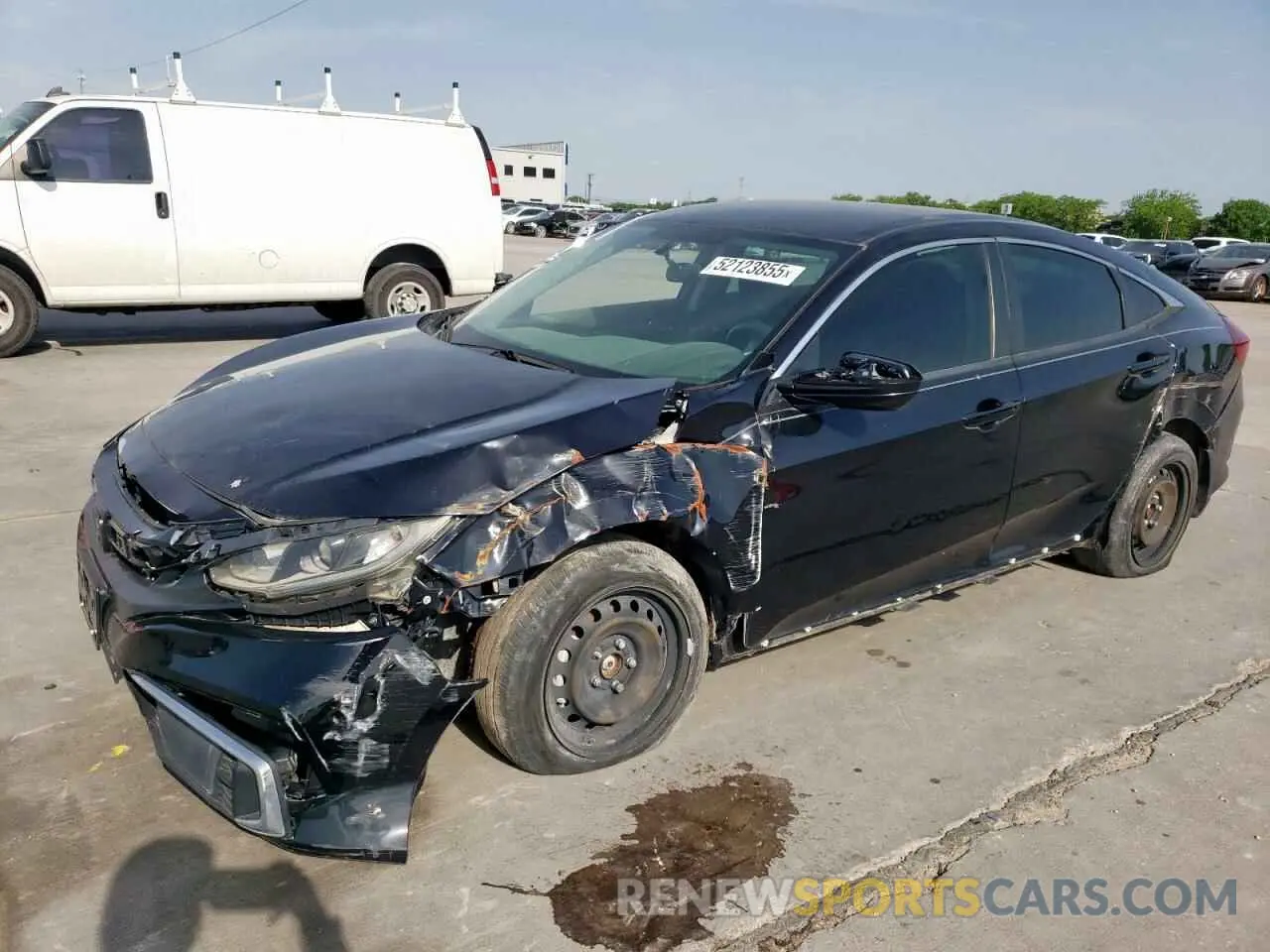 1 Photograph of a damaged car 19XFC2F67KE013203 HONDA CIVIC 2019