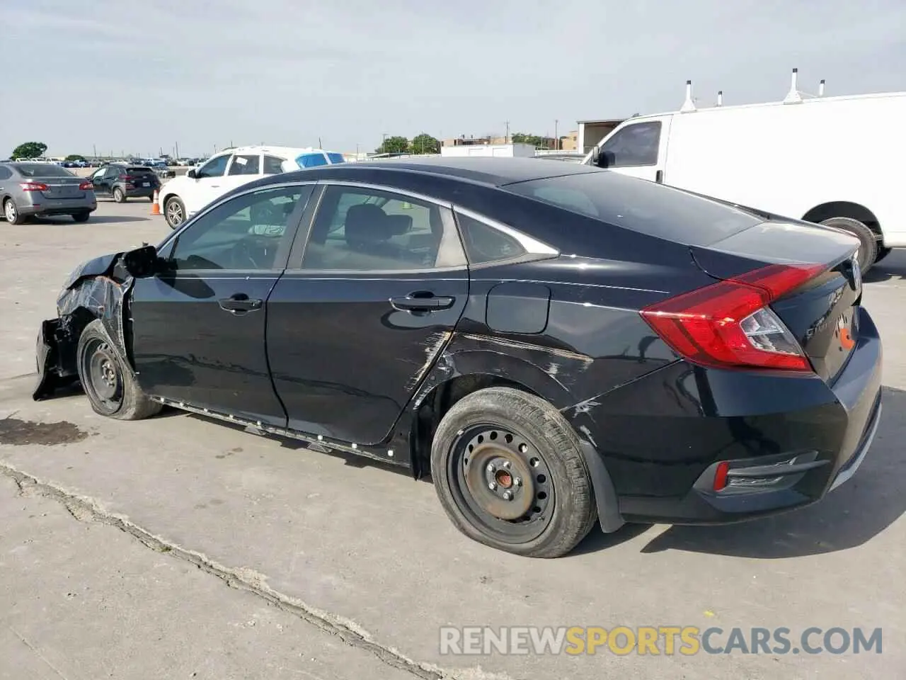 2 Photograph of a damaged car 19XFC2F67KE013203 HONDA CIVIC 2019