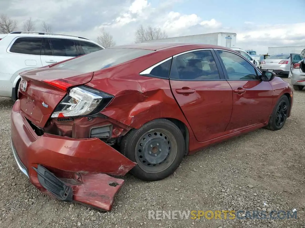 3 Photograph of a damaged car 19XFC2F67KE015467 HONDA CIVIC 2019