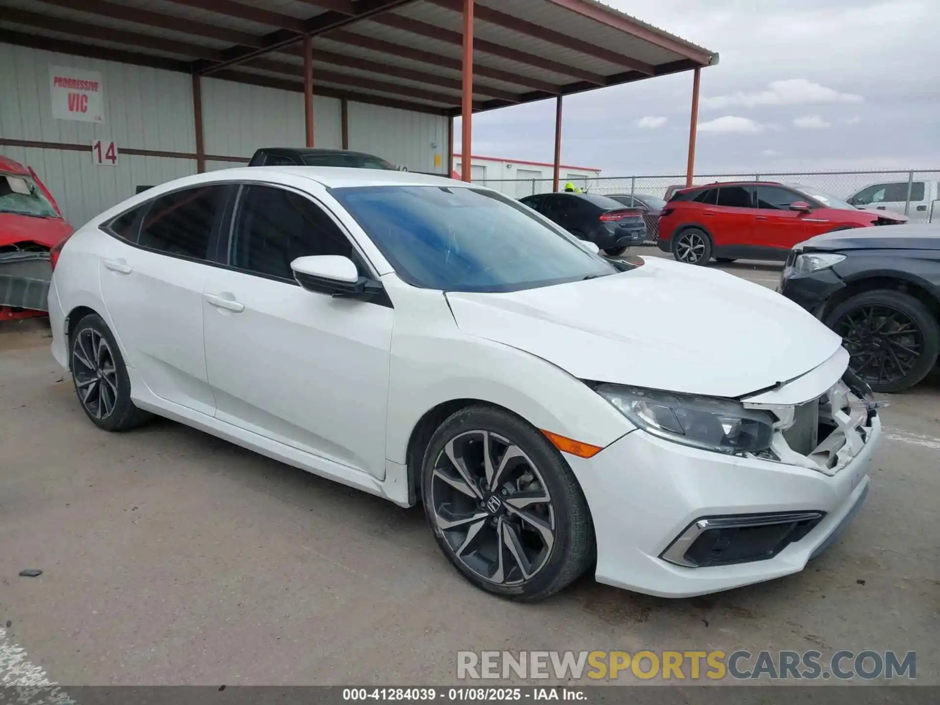 1 Photograph of a damaged car 19XFC2F67KE017395 HONDA CIVIC 2019