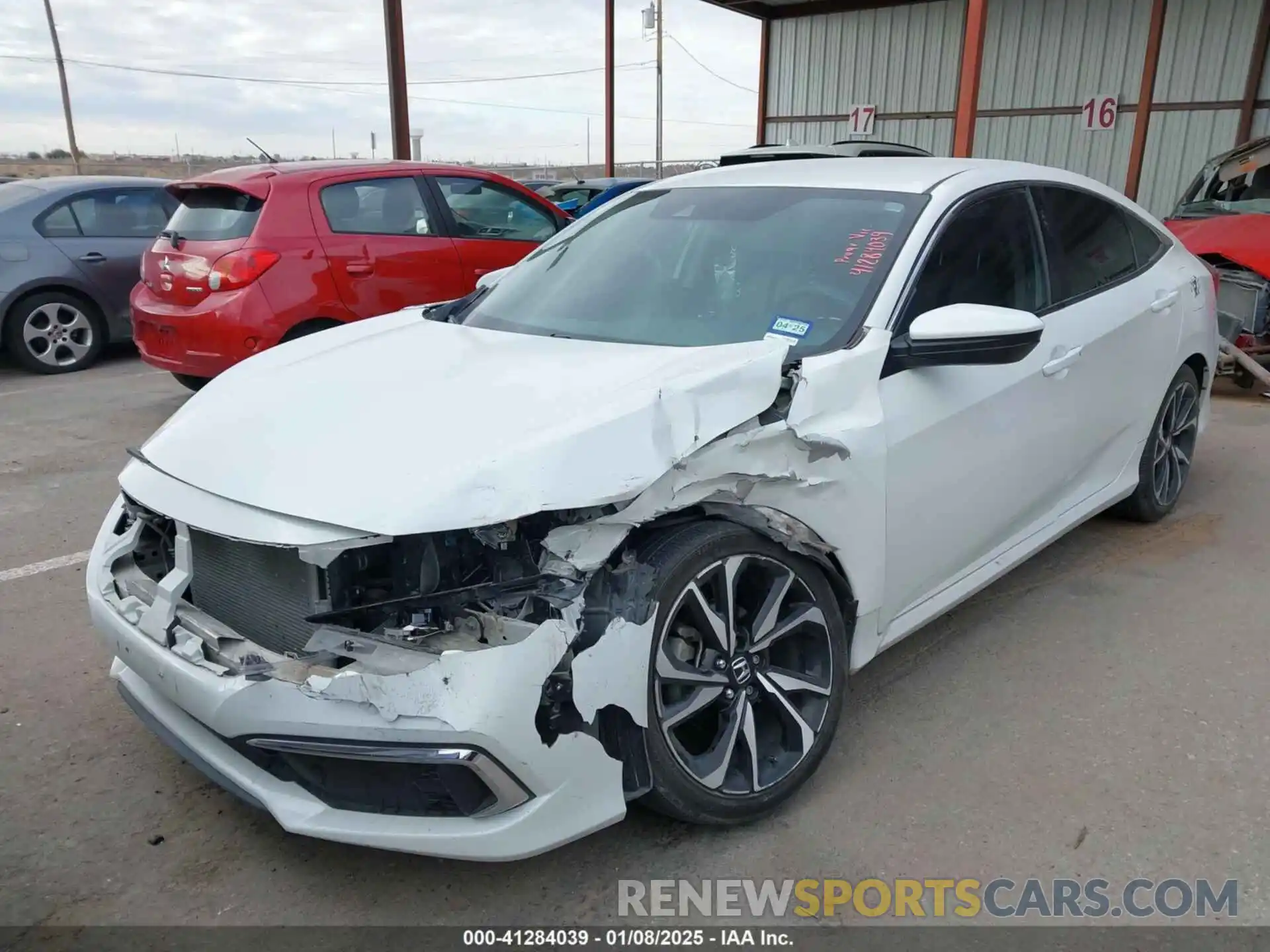 2 Photograph of a damaged car 19XFC2F67KE017395 HONDA CIVIC 2019