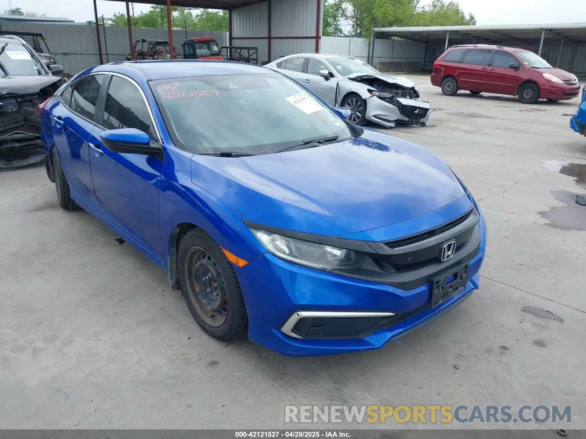 1 Photograph of a damaged car 19XFC2F67KE034164 HONDA CIVIC 2019