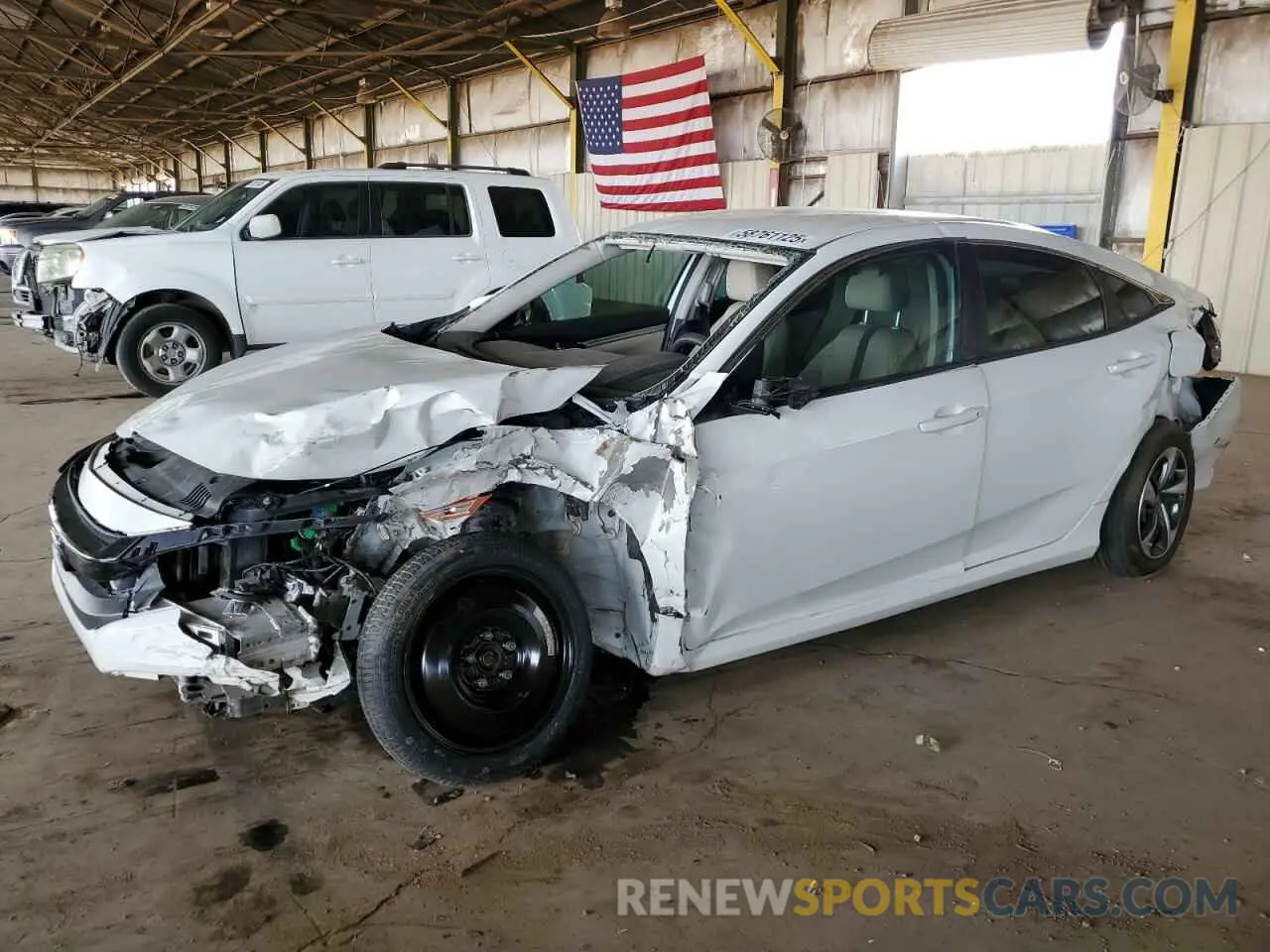1 Photograph of a damaged car 19XFC2F67KE040174 HONDA CIVIC 2019
