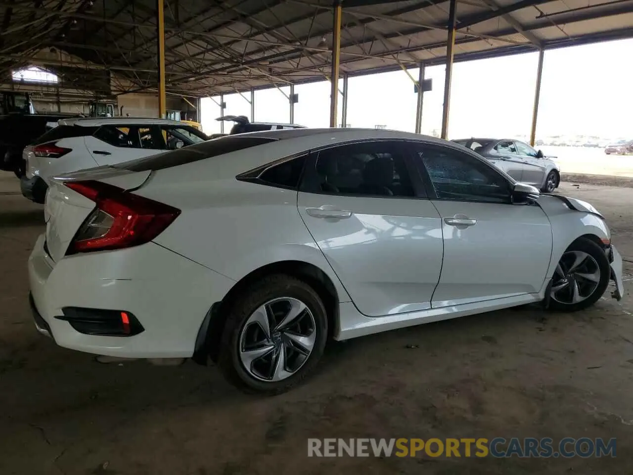 3 Photograph of a damaged car 19XFC2F67KE040174 HONDA CIVIC 2019
