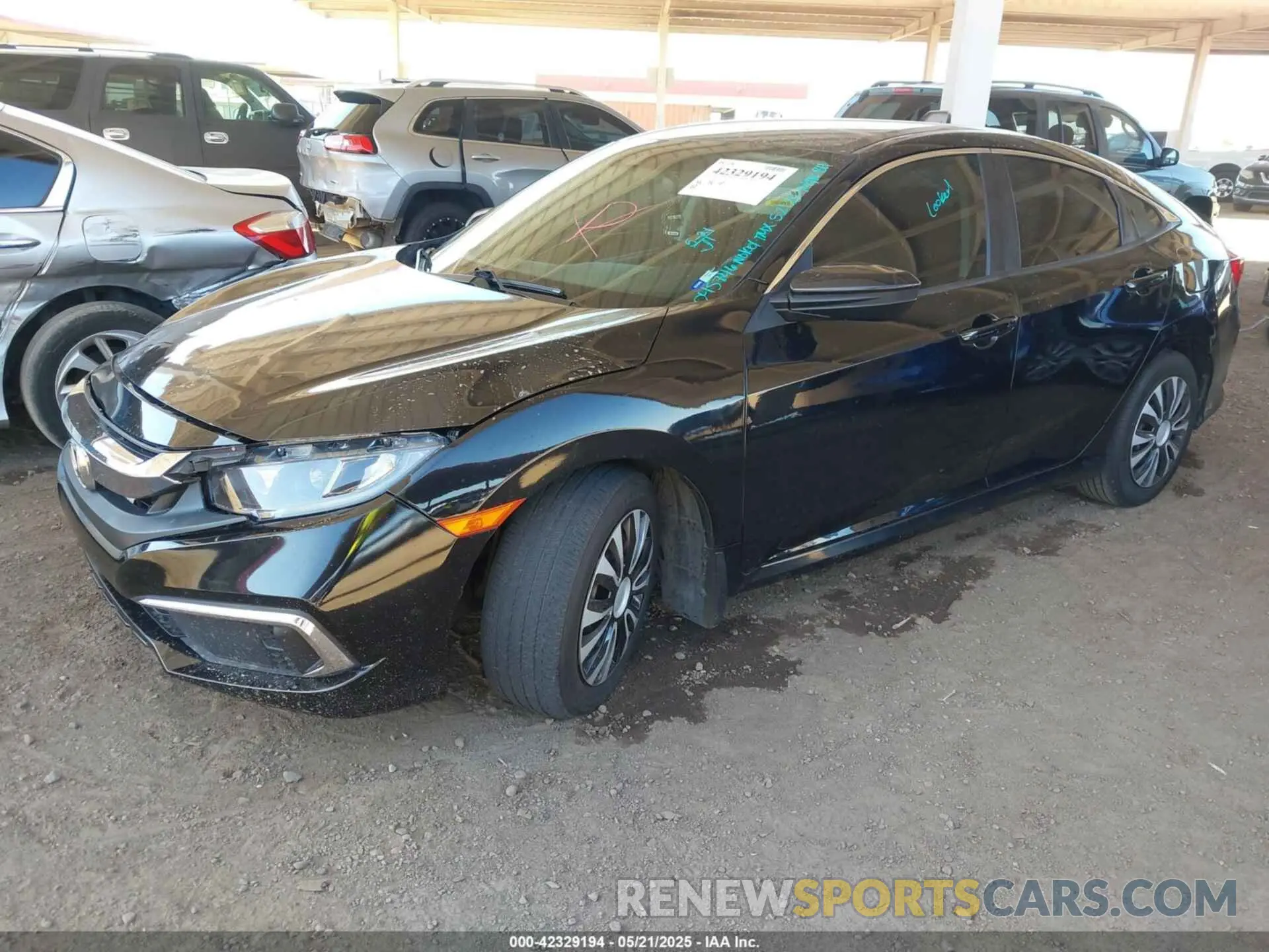 2 Photograph of a damaged car 19XFC2F67KE045746 HONDA CIVIC 2019