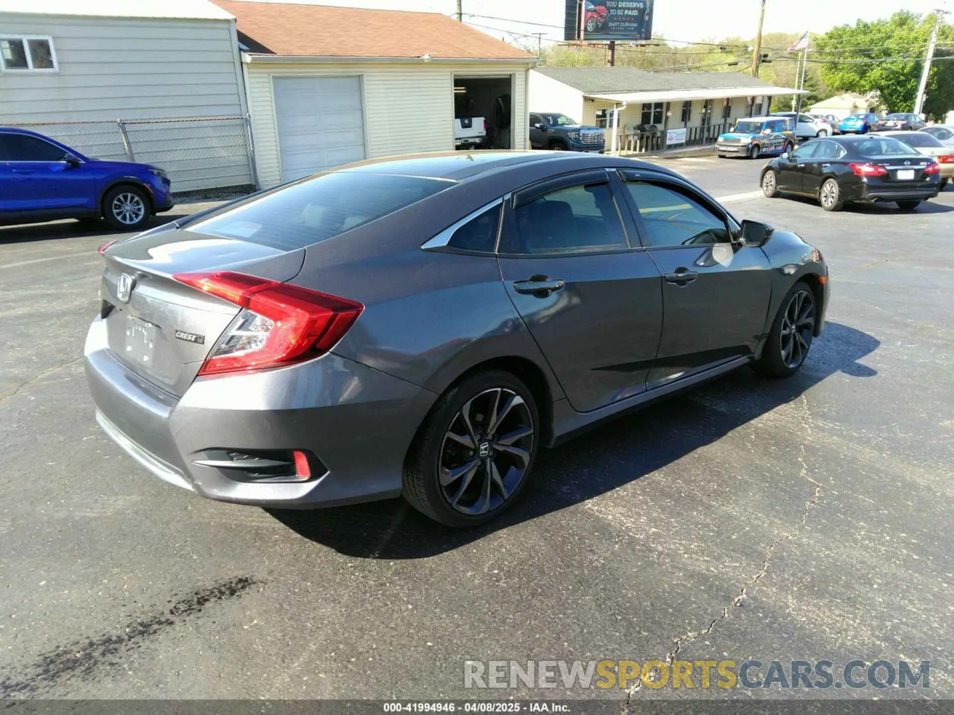 4 Photograph of a damaged car 19XFC2F68KE011251 HONDA CIVIC 2019