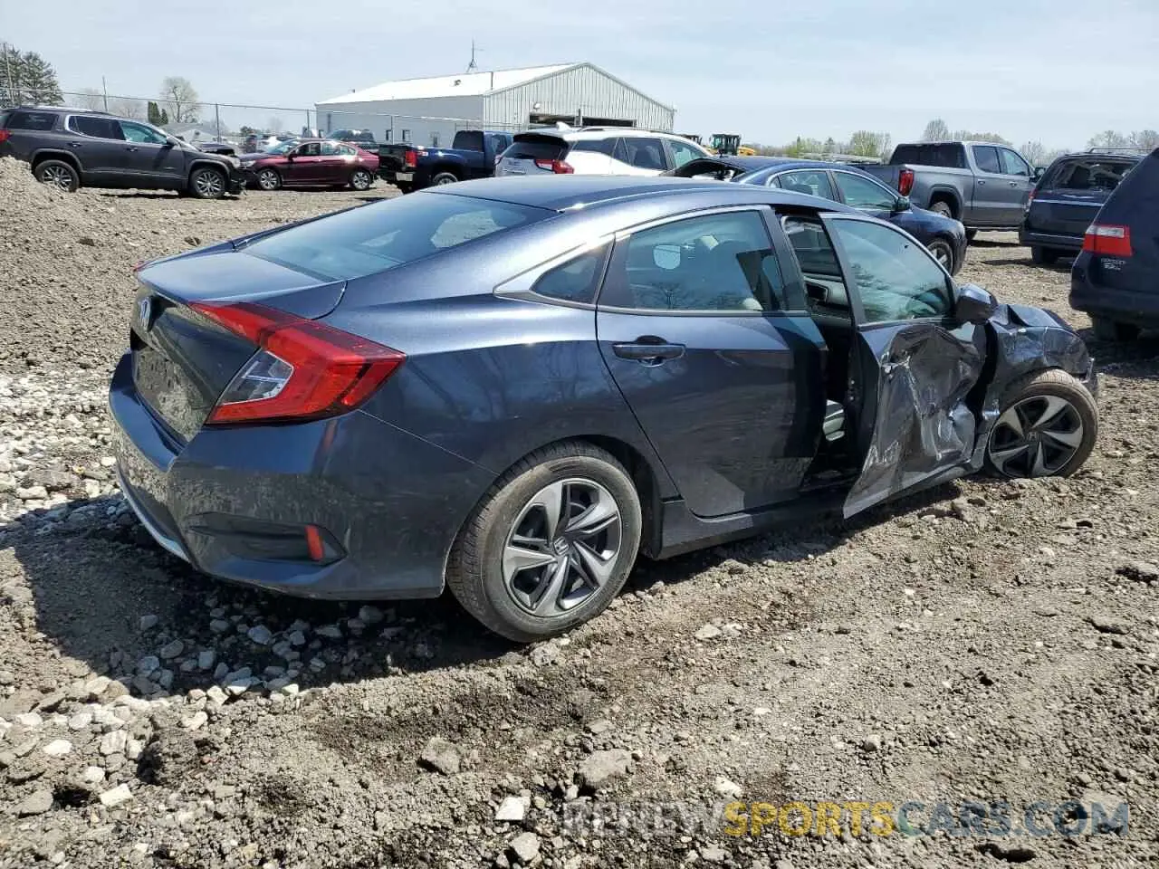 3 Photograph of a damaged car 19XFC2F68KE024291 HONDA CIVIC 2019