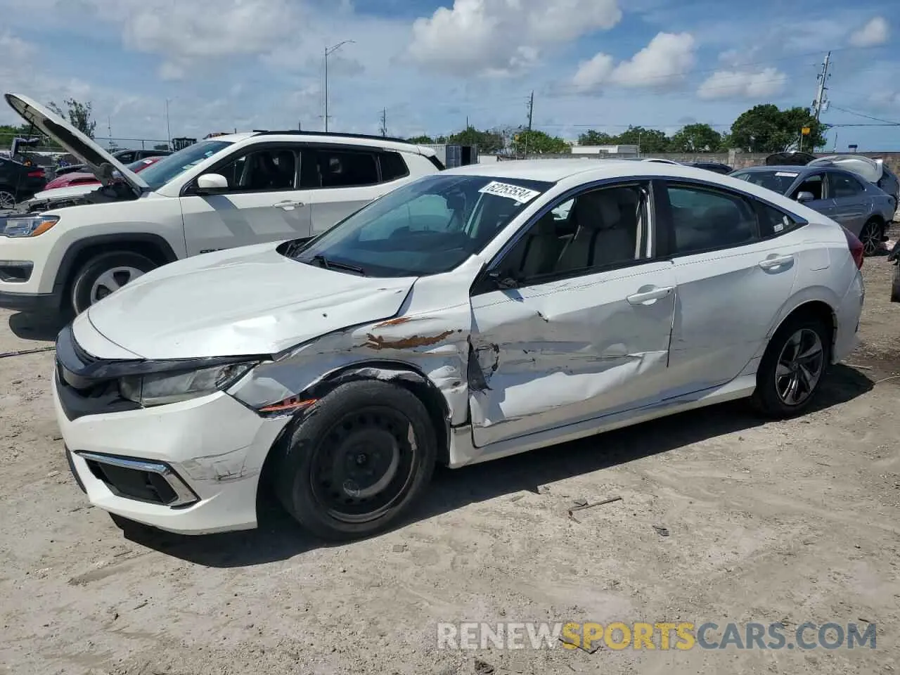 1 Photograph of a damaged car 19XFC2F68KE028664 HONDA CIVIC 2019