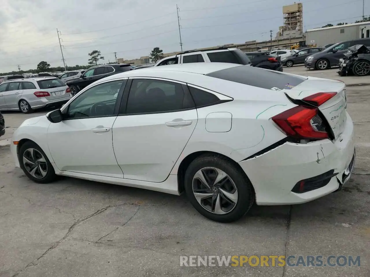 2 Photograph of a damaged car 19XFC2F69KE015602 HONDA CIVIC 2019