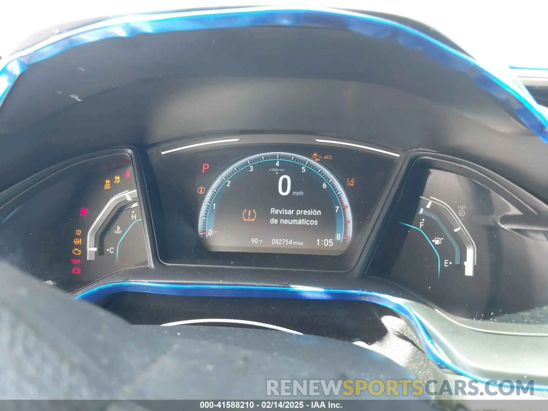 7 Photograph of a damaged car 19XFC2F69KE042024 HONDA CIVIC 2019