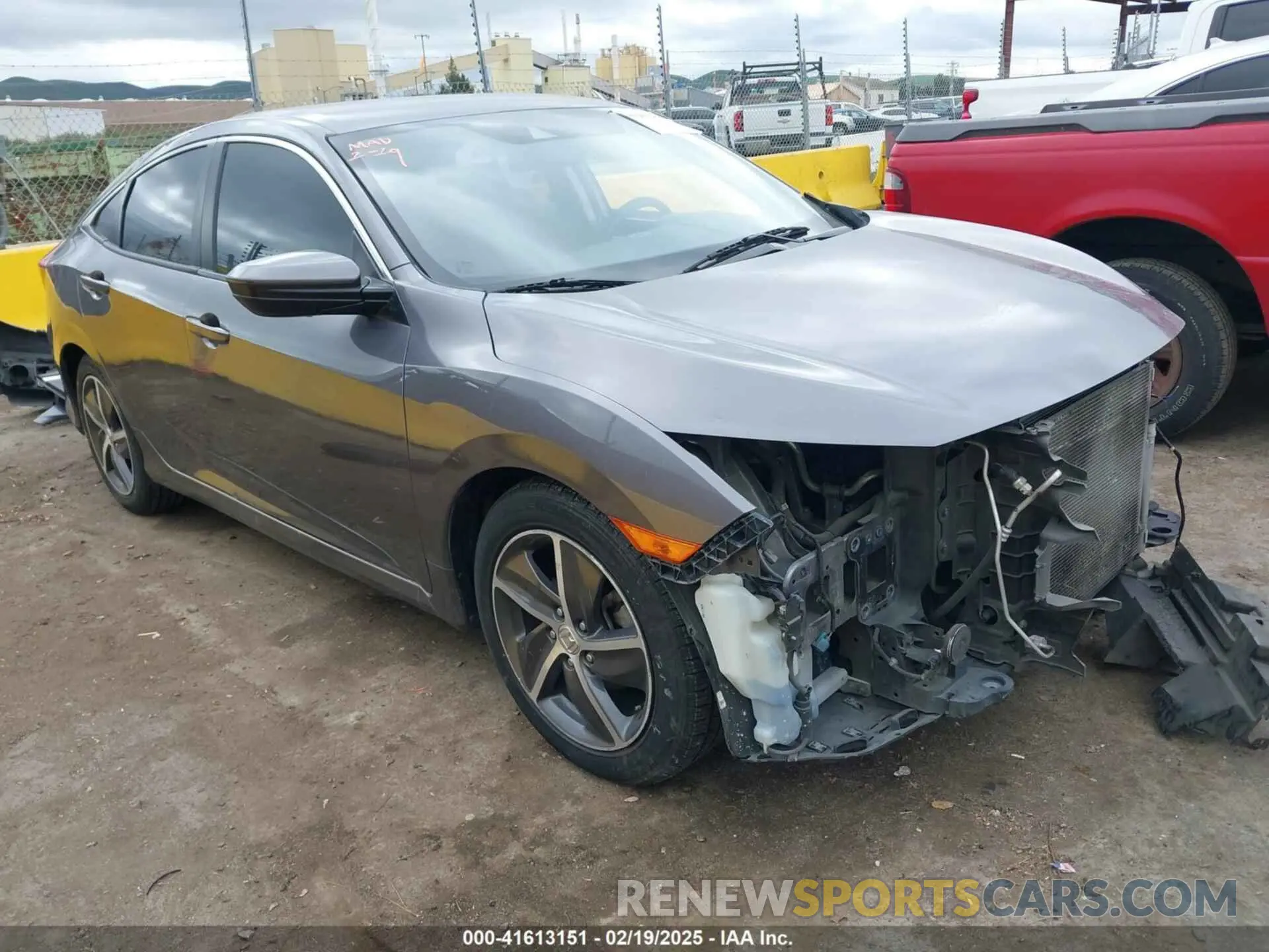 1 Photograph of a damaged car 19XFC2F69KE207652 HONDA CIVIC 2019