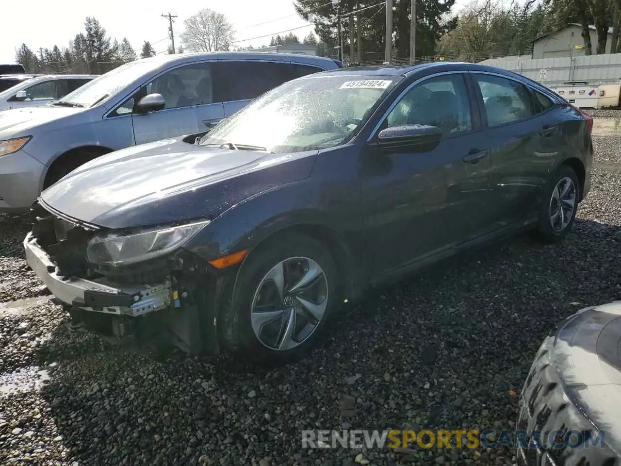 1 Photograph of a damaged car 19XFC2F69KE209675 HONDA CIVIC 2019