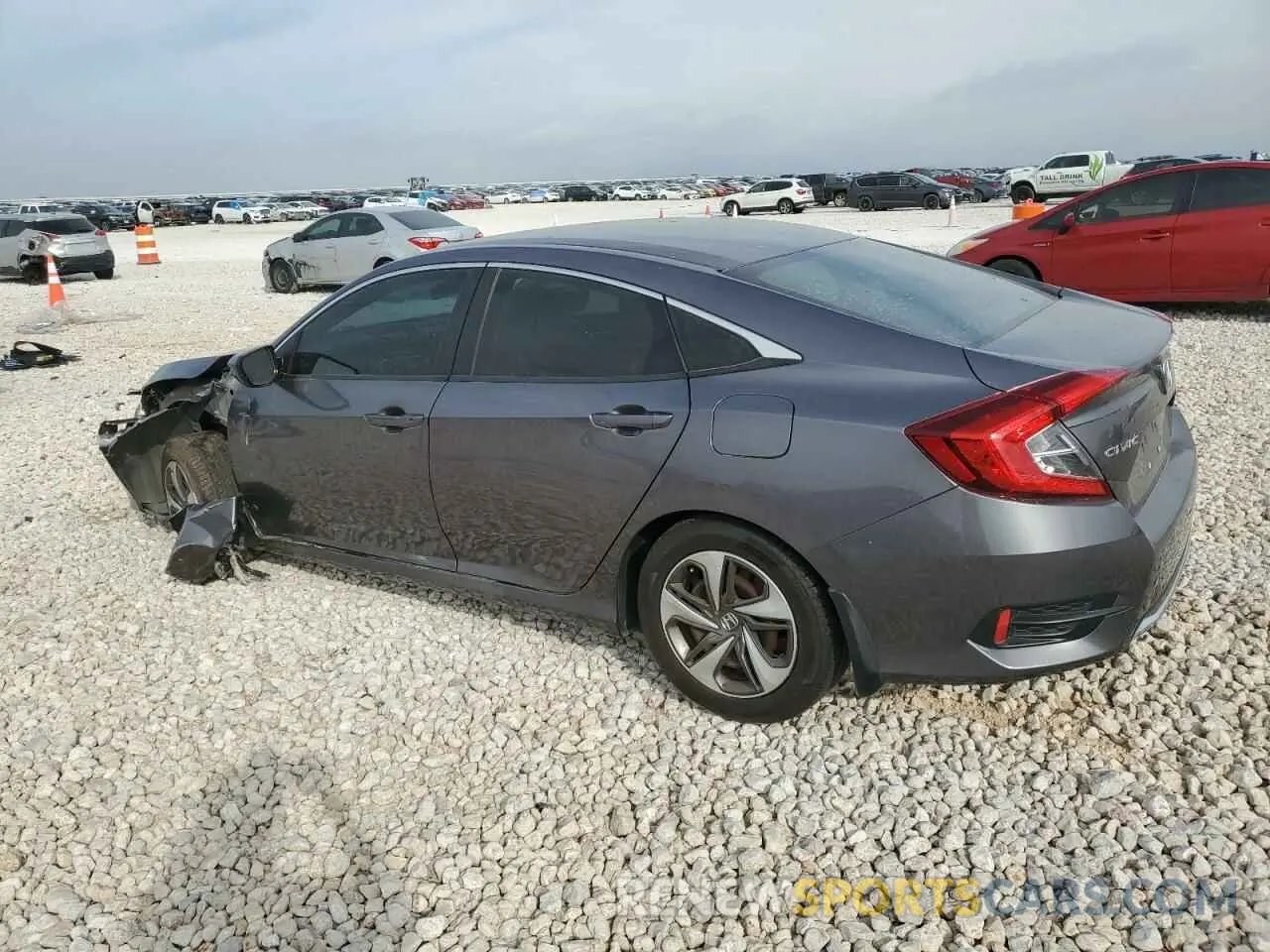 2 Photograph of a damaged car 19XFC2F6XKE006908 HONDA CIVIC 2019