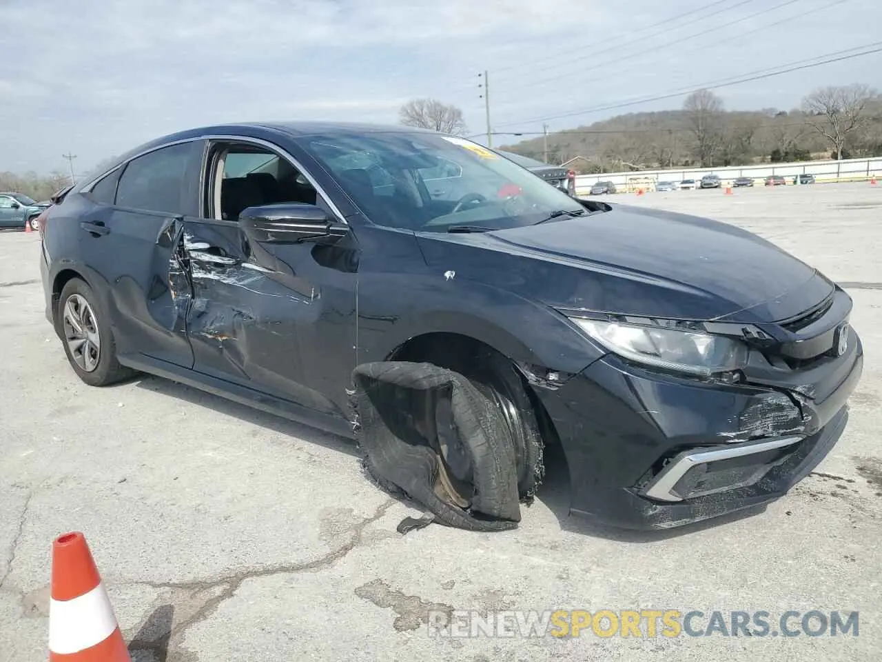 4 Photograph of a damaged car 19XFC2F6XKE010537 HONDA CIVIC 2019