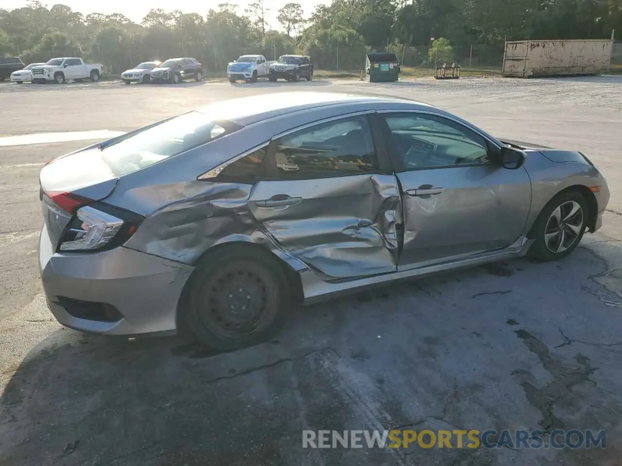 3 Photograph of a damaged car 19XFC2F6XKE024017 HONDA CIVIC 2019
