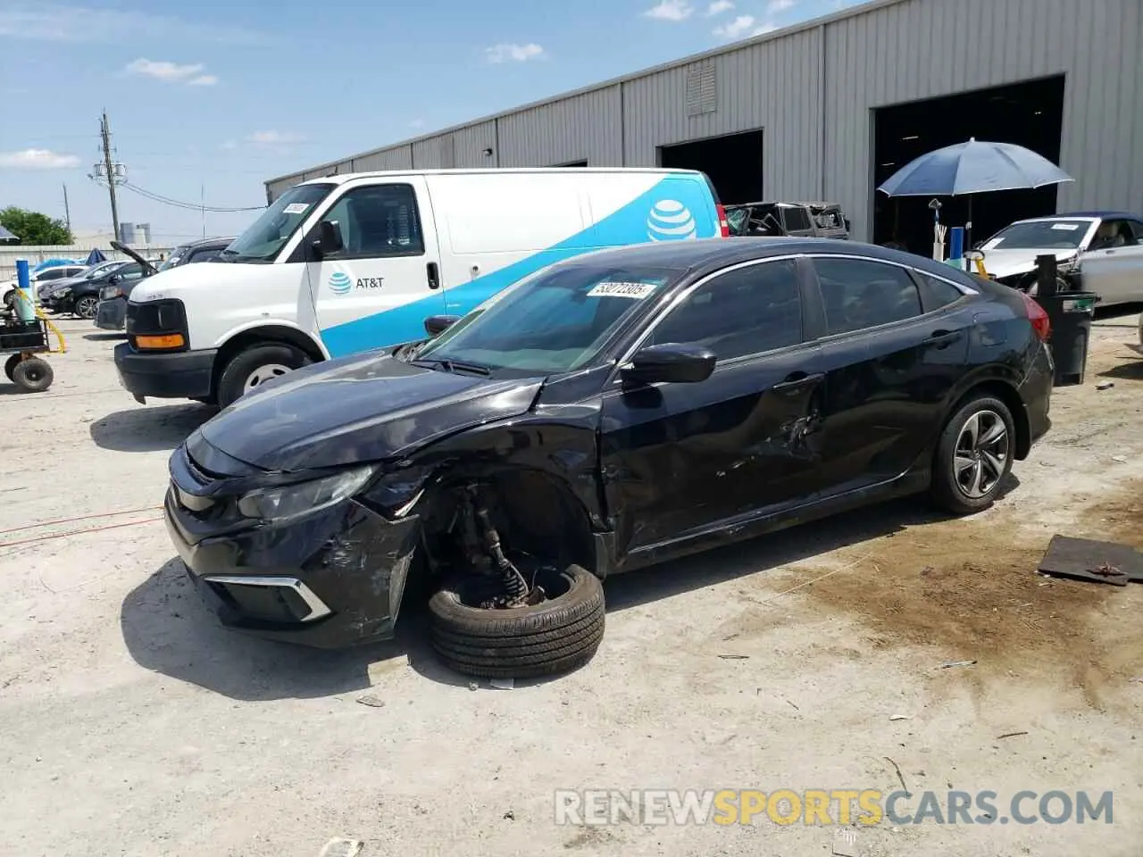 1 Photograph of a damaged car 19XFC2F6XKE037186 HONDA CIVIC 2019