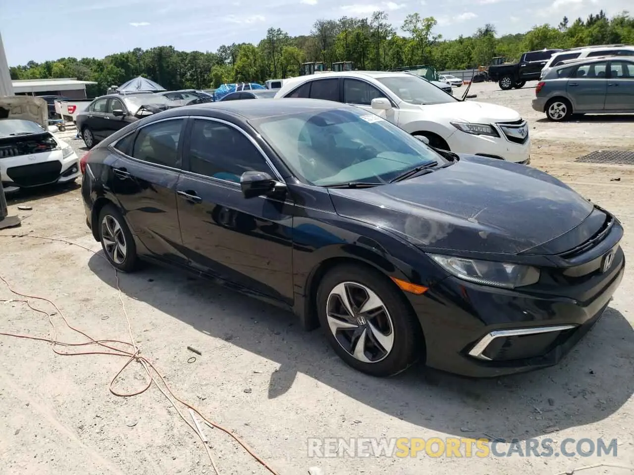 4 Photograph of a damaged car 19XFC2F6XKE037186 HONDA CIVIC 2019
