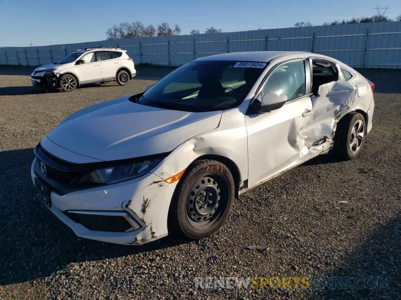1 Photograph of a damaged car 19XFC2F6XKE200211 HONDA CIVIC 2019