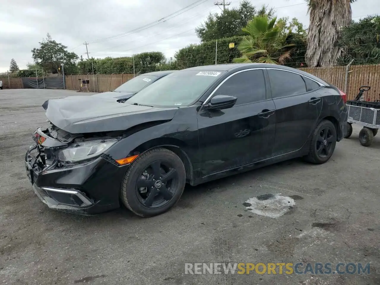 1 Photograph of a damaged car 19XFC2F6XKE207739 HONDA CIVIC 2019