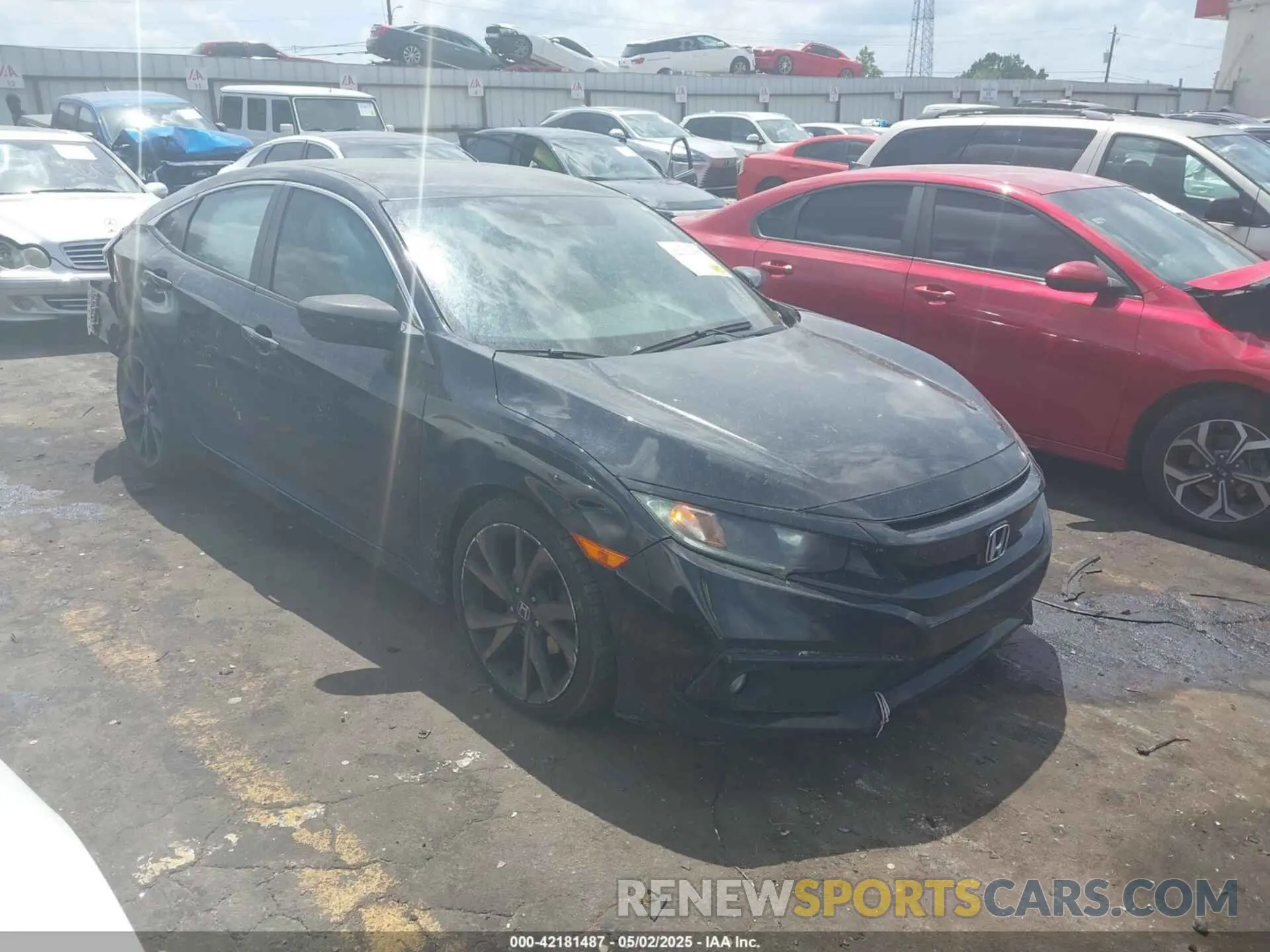 1 Photograph of a damaged car 19XFC2F80KE020706 HONDA CIVIC 2019