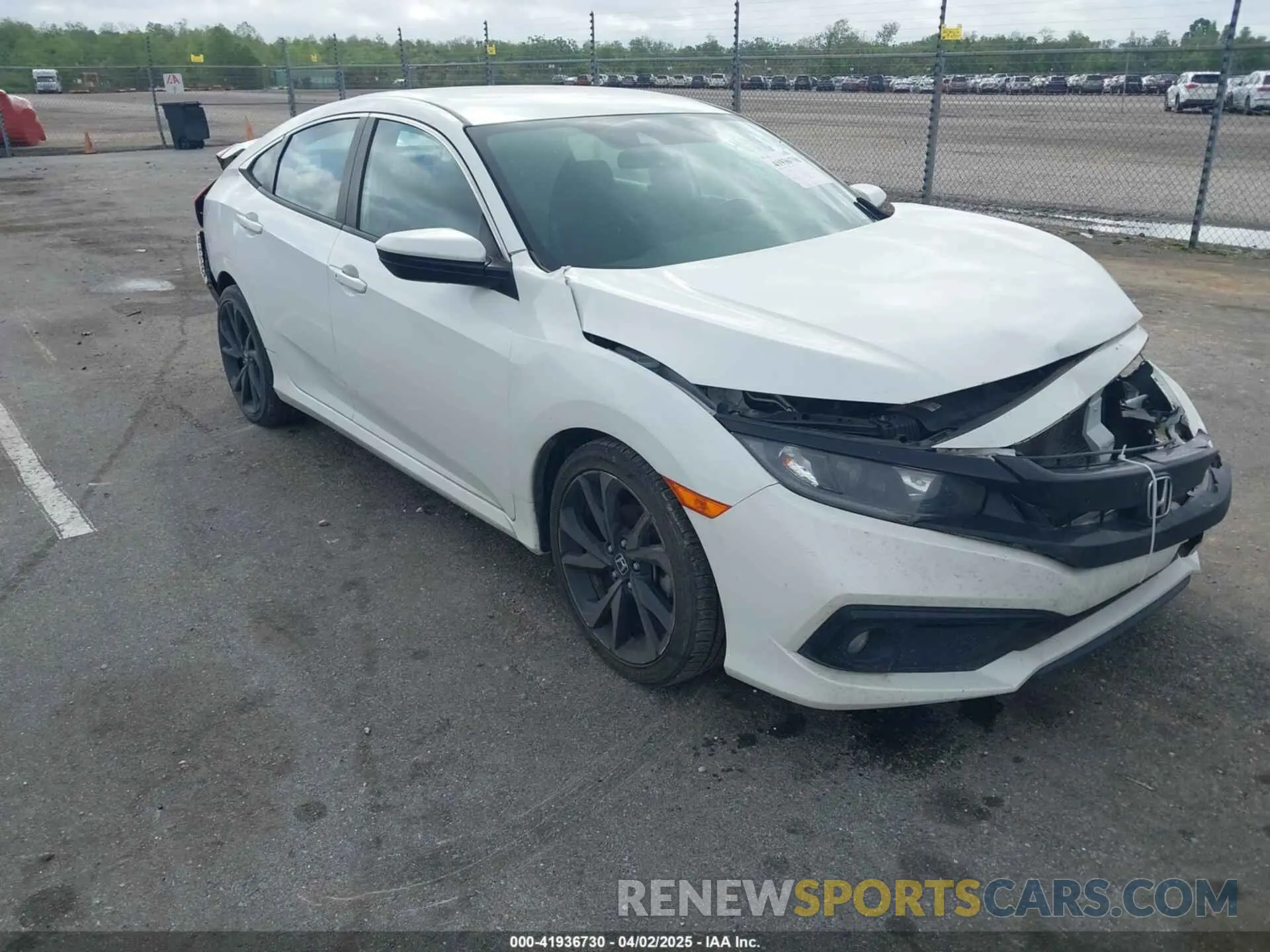 1 Photograph of a damaged car 19XFC2F80KE036761 HONDA CIVIC 2019
